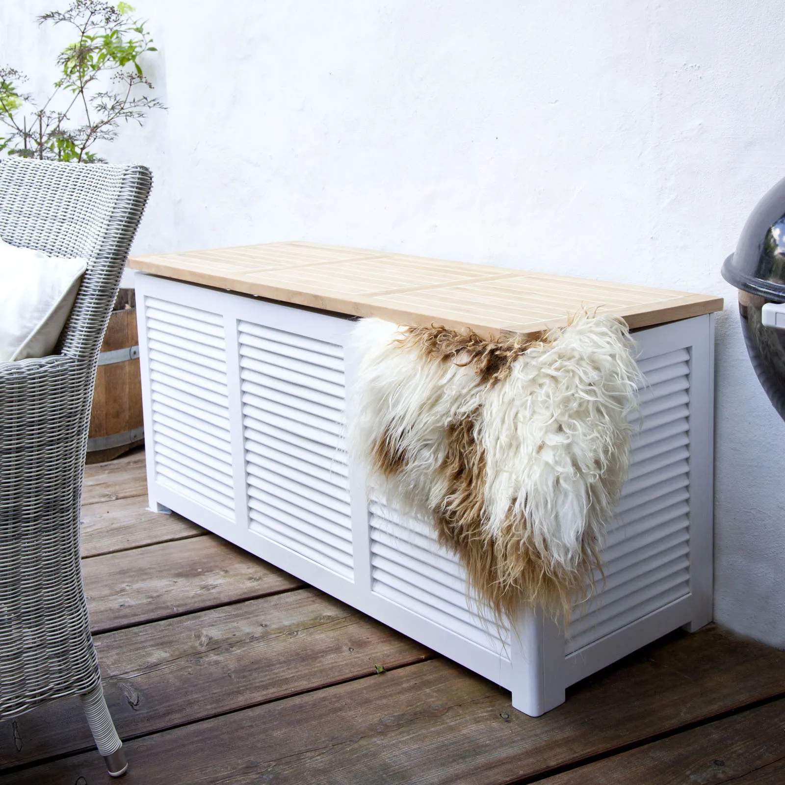 cinas Hyndebokse Outdoor/Indoor Louver Hyndeboks i Hvid, 3