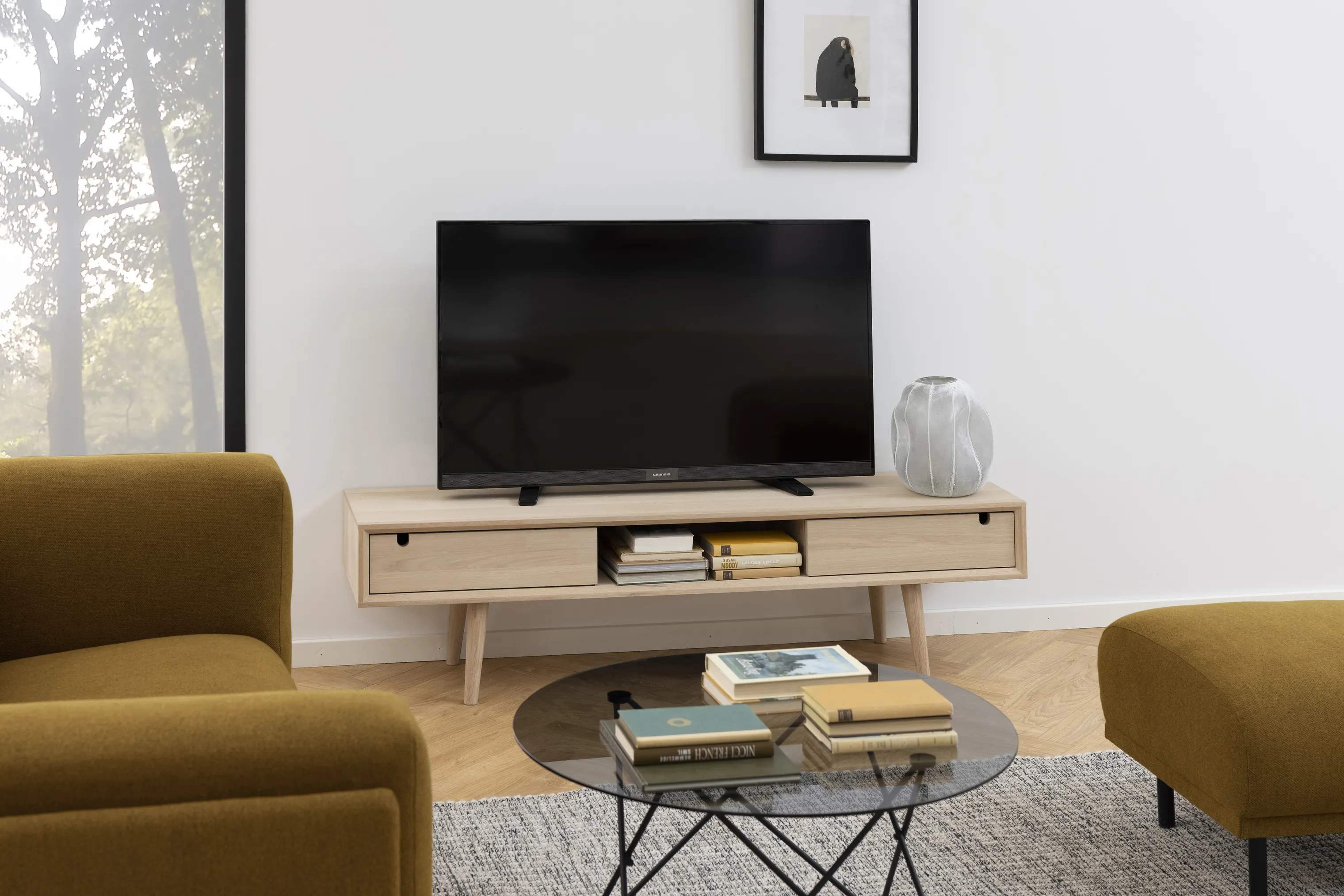 CASA Living TV-borde Century TV-bord i Natur, 2