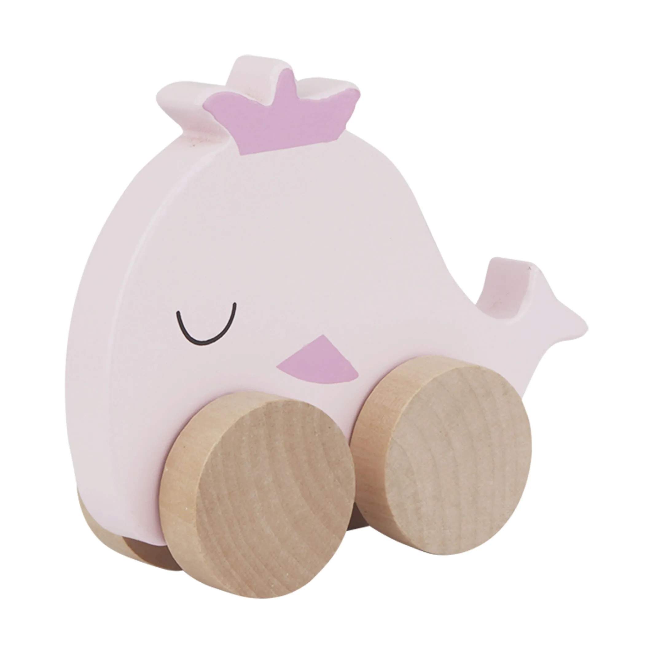 Barbo Toys Til børneværelset Barbo Baby Træk Dyr - Hval i Lyserød/natur, 3