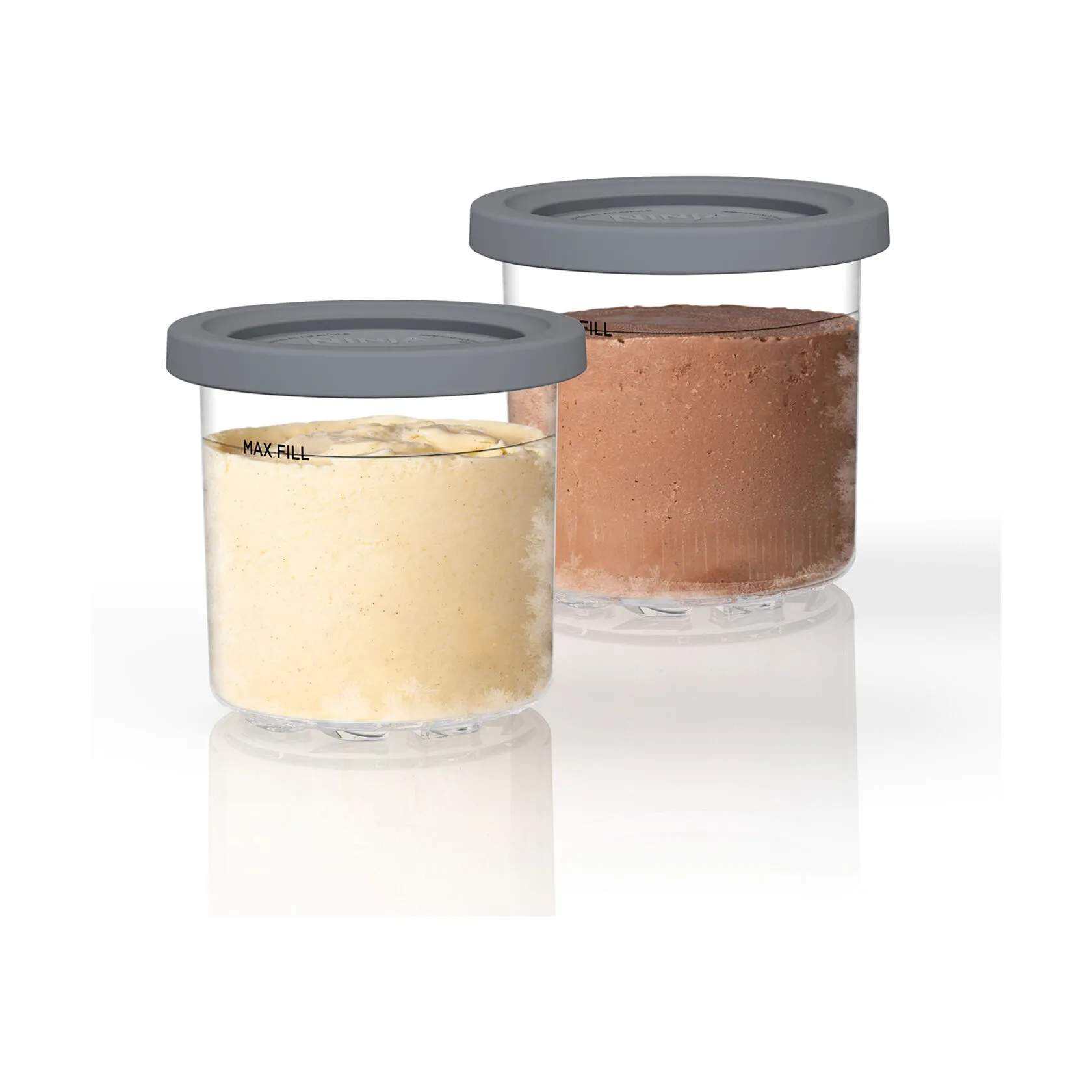 Ninja Opbevaringsglas Creami Bøtte - 2 stk. i Grå, 2 stk., 4