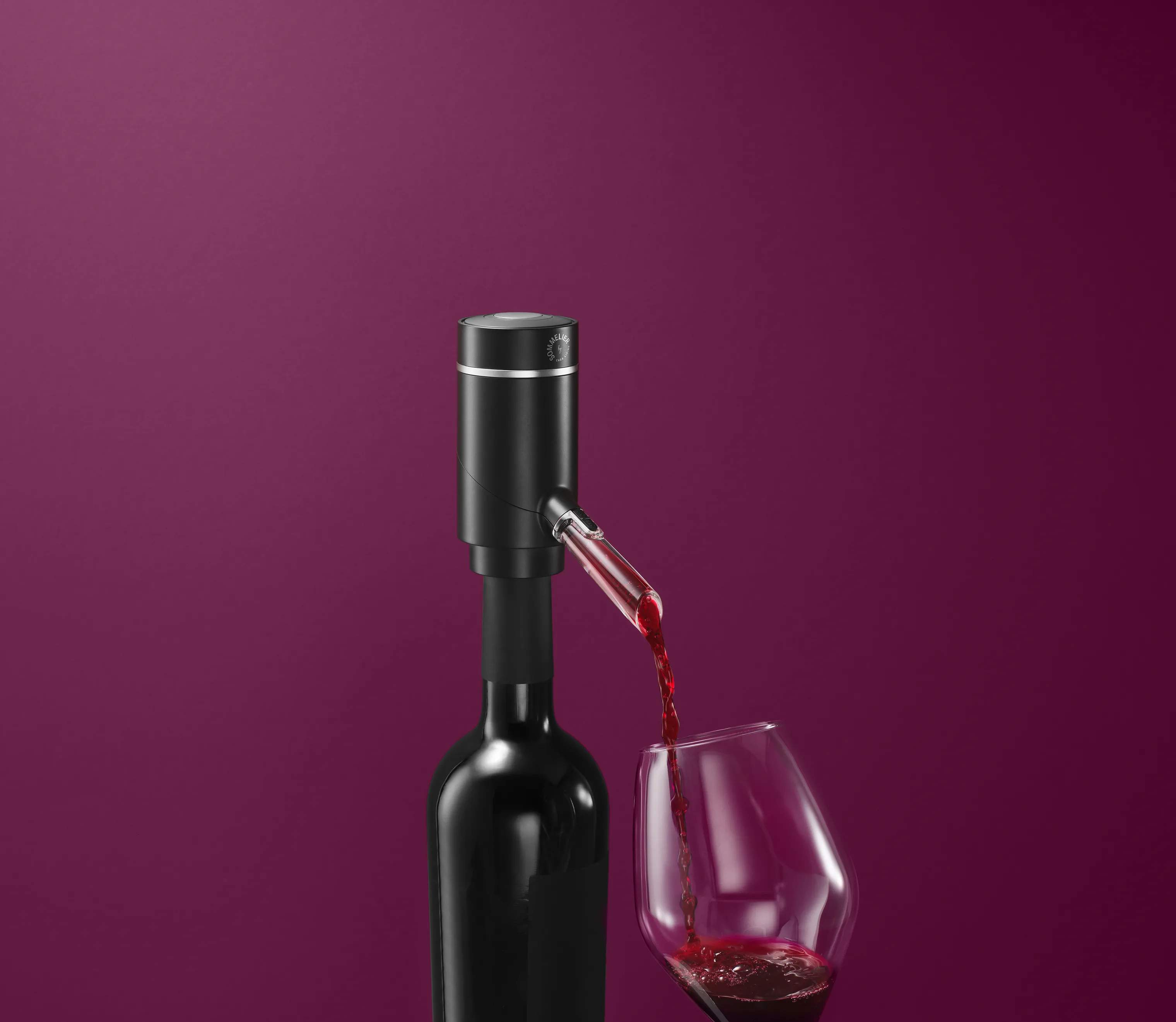 Sommelier by CASA Living Vinpumper Sommelier Vinpumper og ilter 2 i 1 i sort, 3