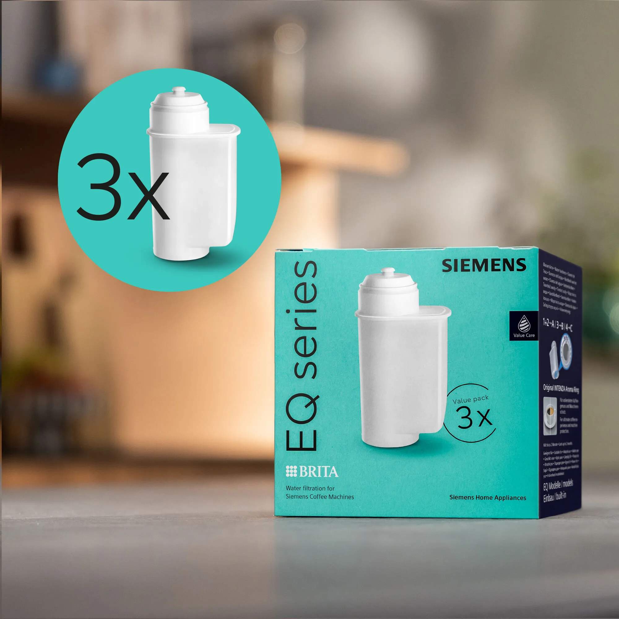 Siemens Tilbehør til kaffemaskiner EQ Vandfilter - 3 stk. i 3 stk., 5