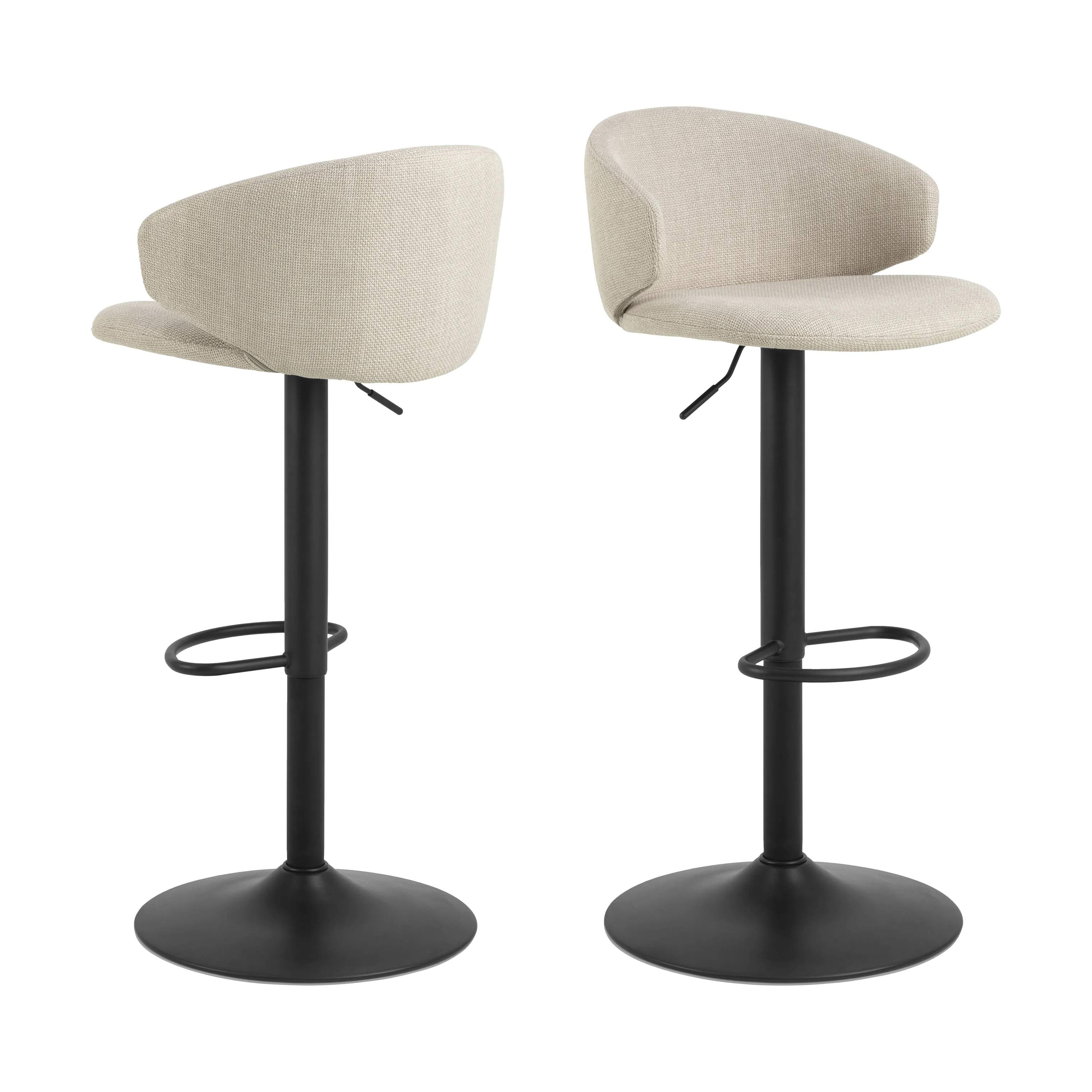 CASA Living Barstole Ella Barstol - 2 stk i Beige, 3