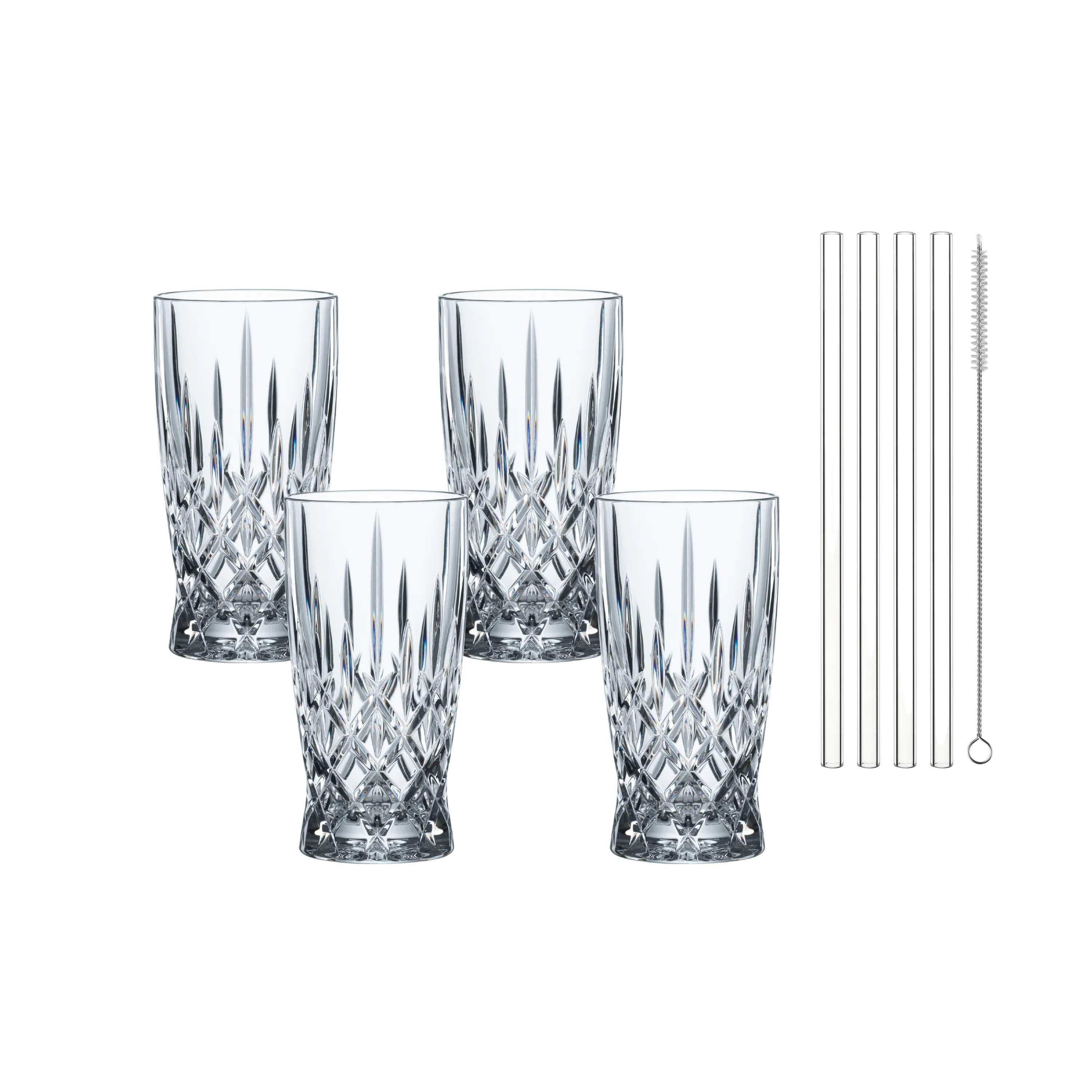 Nachtmann Highball glas Noblesse Latte Macchiato Sæt – 8 dele i Klar, 1