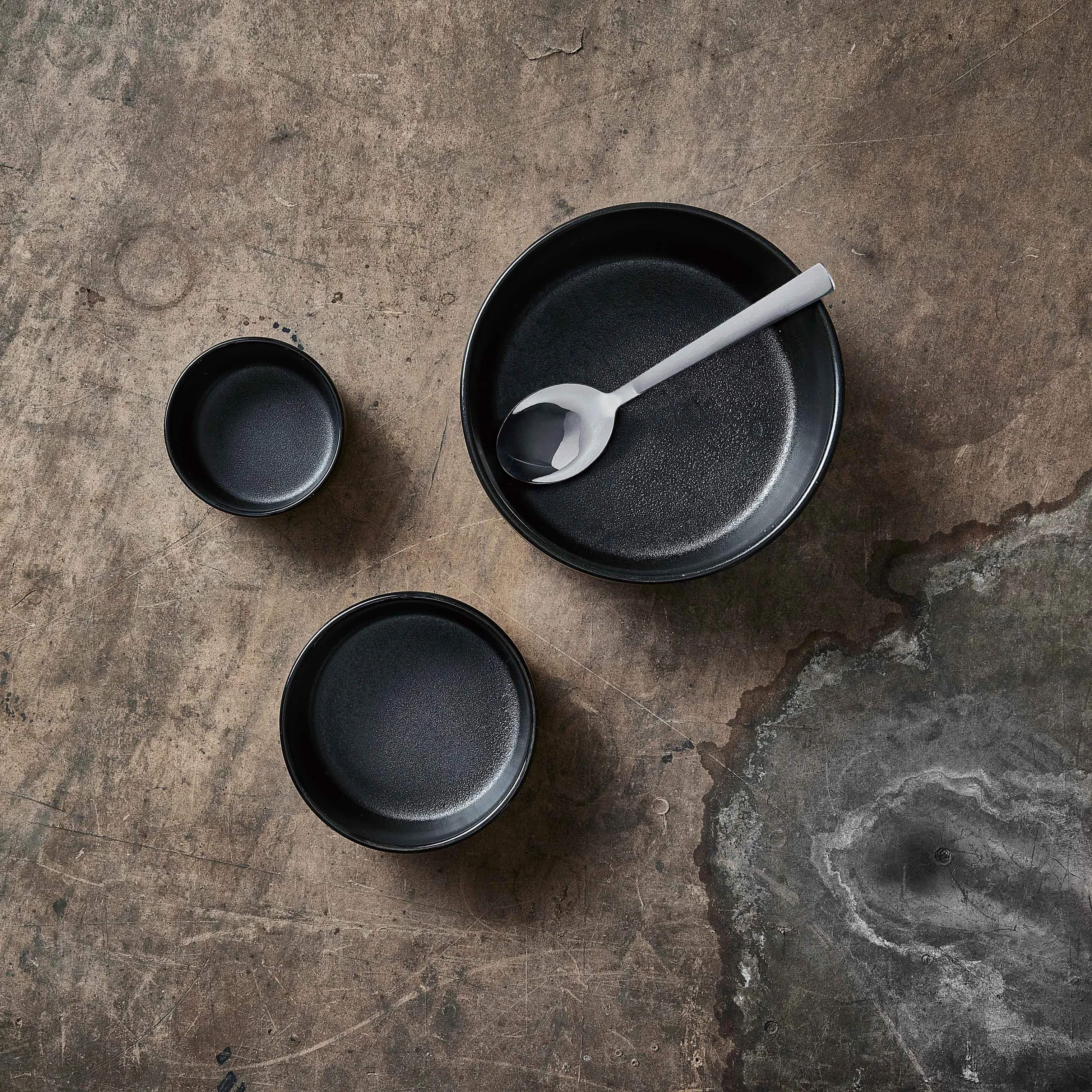 RAW by Aida Skåle aida raw Skålsæt - 3 dele i Titanium Black, 2