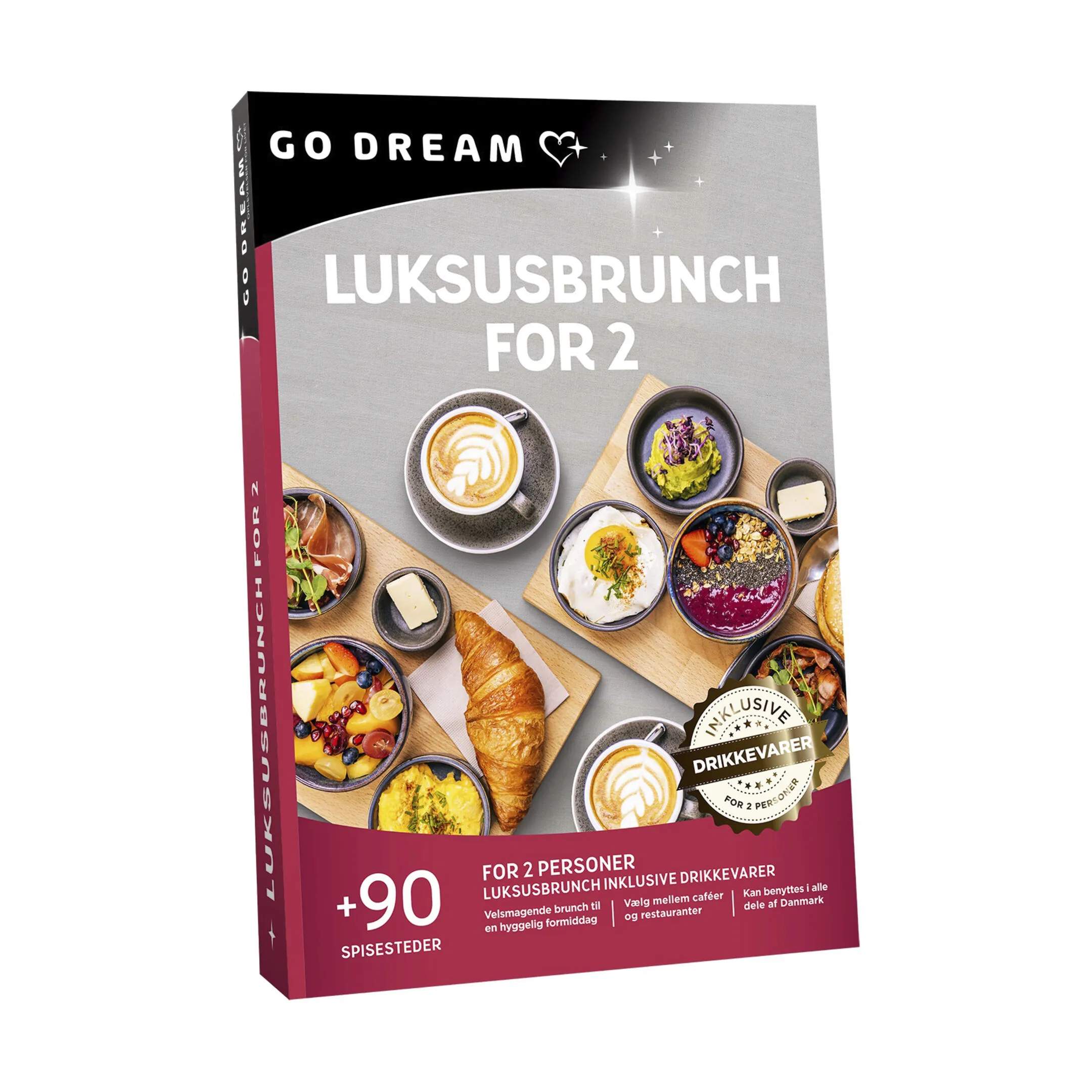 GO DREAM Oplevelsesgavekort Gavekort - Luksusbrunch i Luksusbrunch for 2, 2