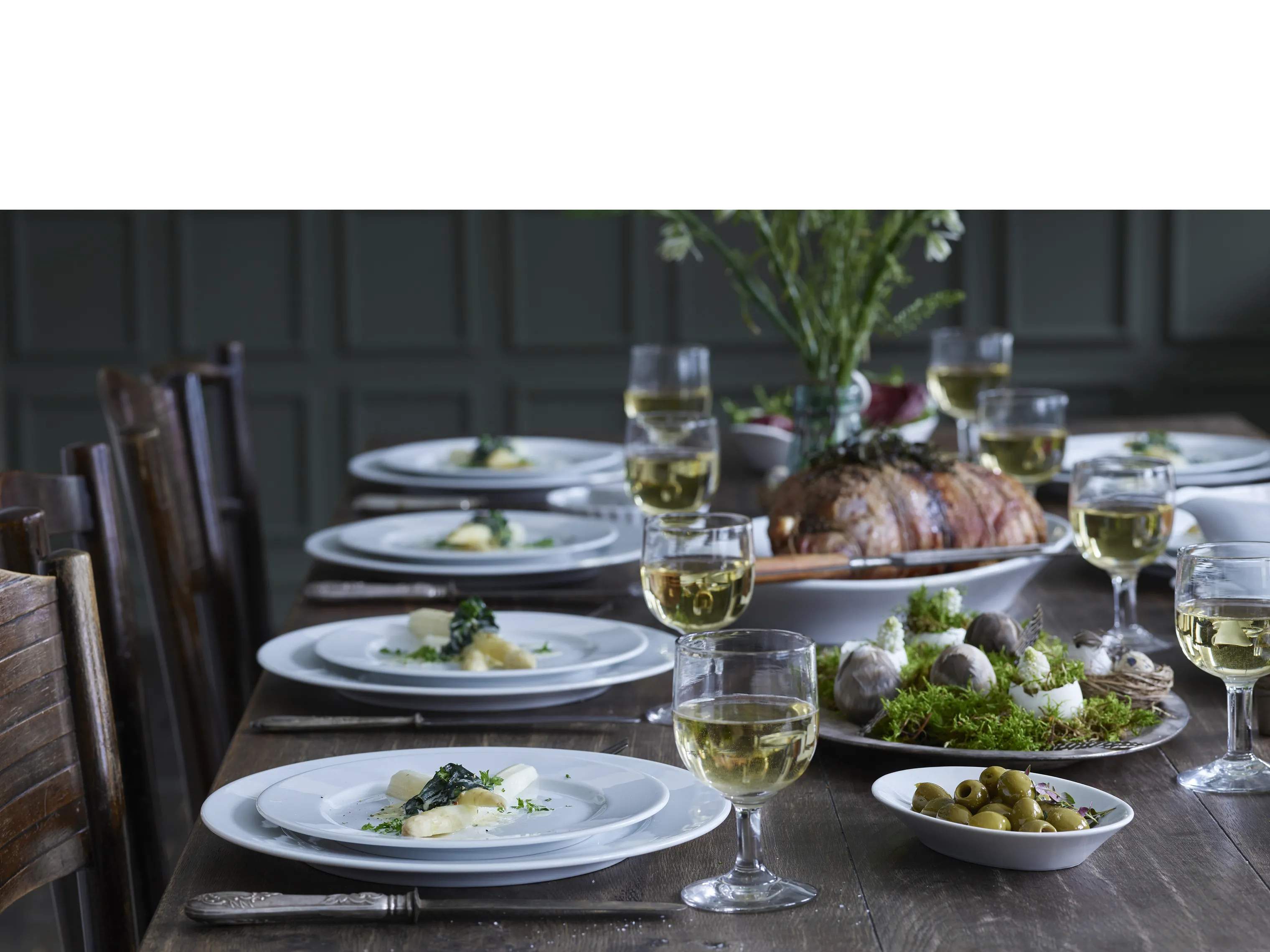 Pillivuyt Frokosttallerkener Sancerre Frokosttallerken i Hvid, 22 cm, 3