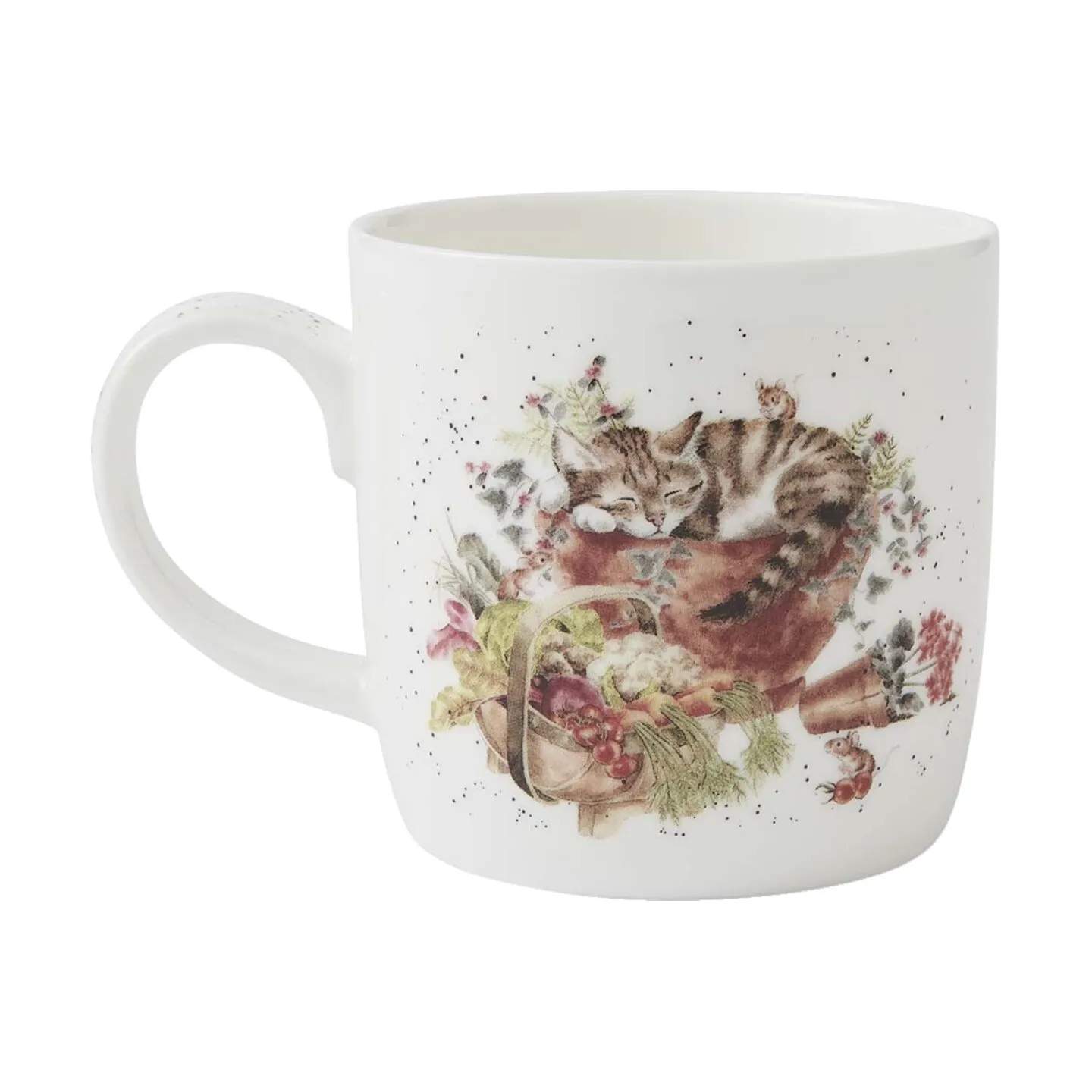 Royal Worcester Krus og kopper med hank Wrendale Krus - Sleeping job i Kat og hund, 4