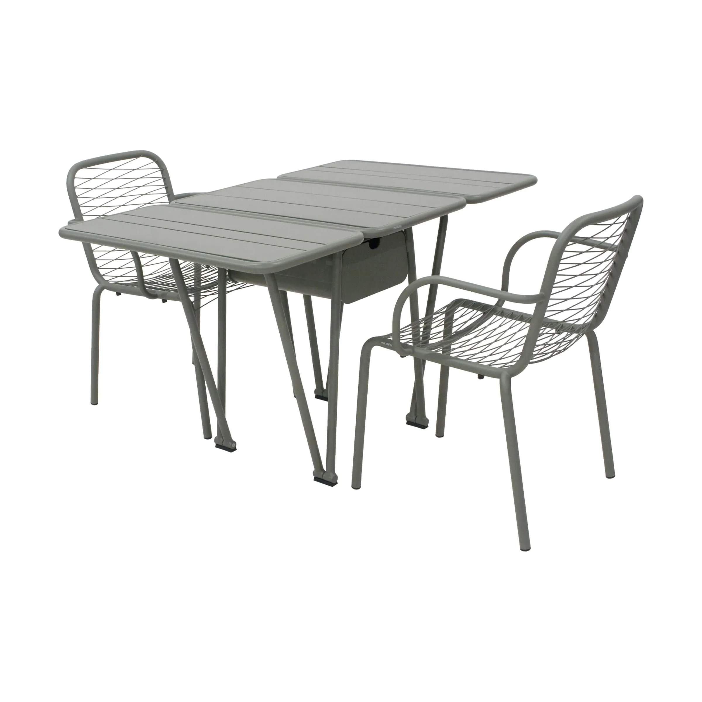 Mandalay Havemøbelsæt Ivy Havesæt - 3 dele i olivengrøn, 1