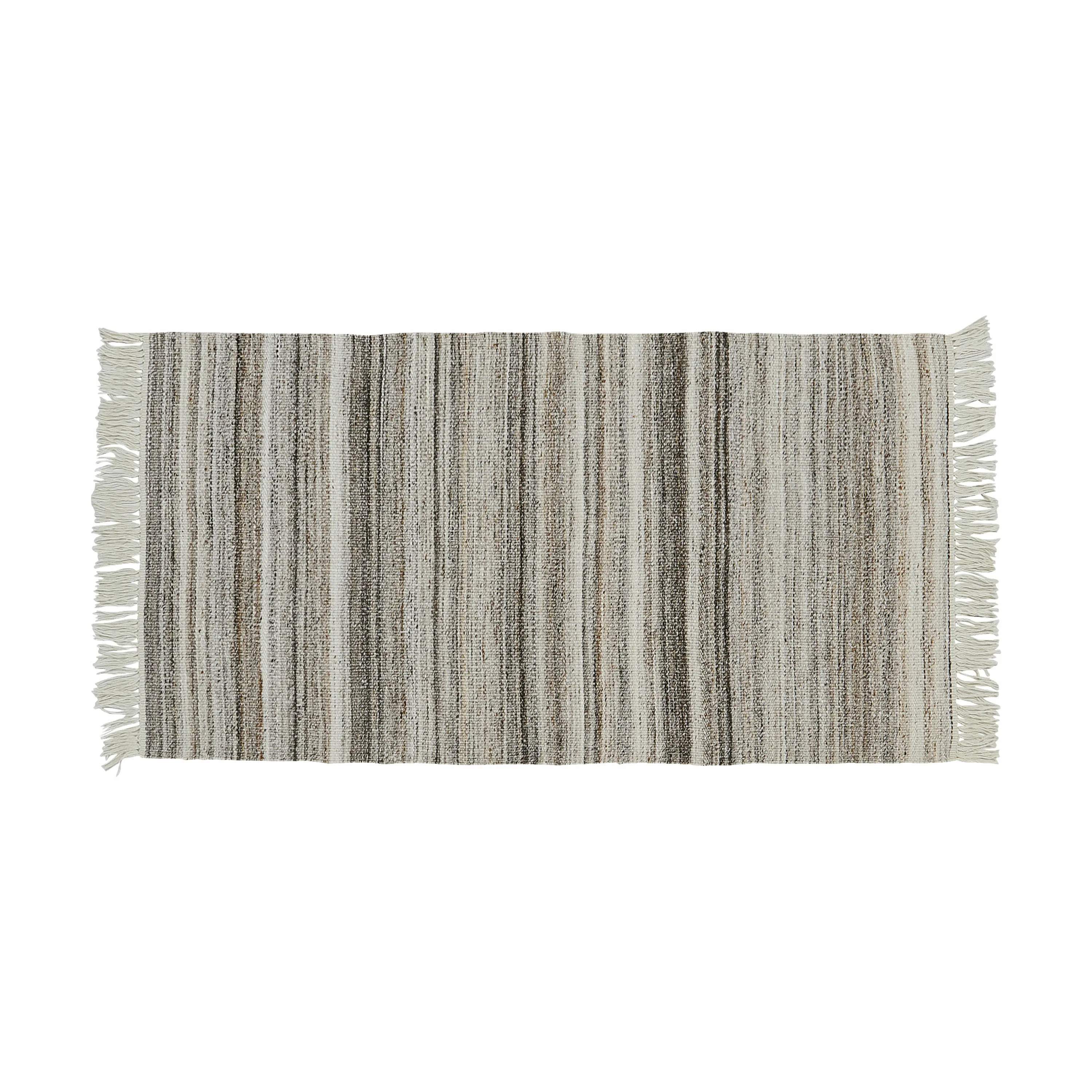 Lene Bjerre Gulvtæpper Strina Gulvtæppe i Hvid/sand, 140 cm, 1