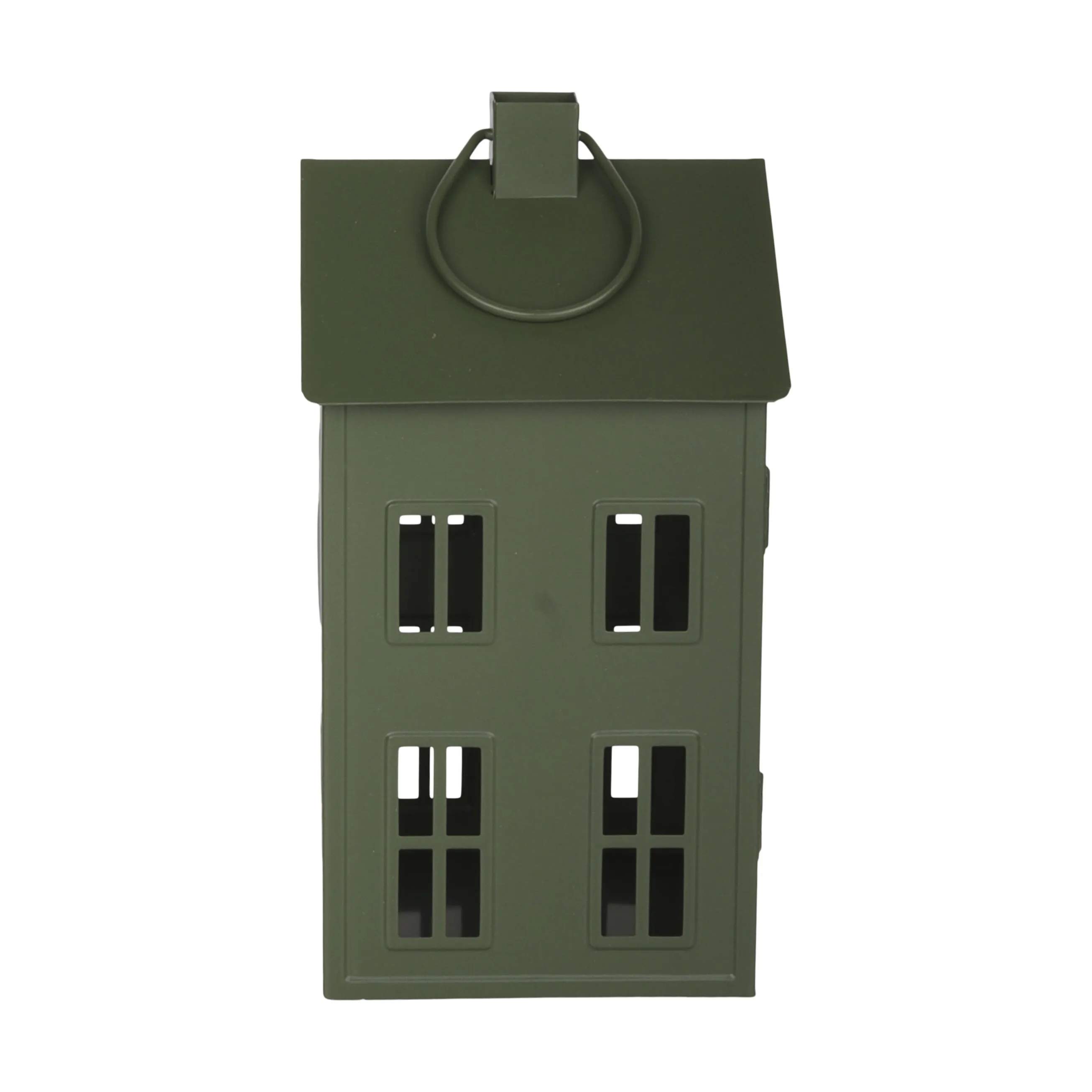 Casa Christmas Bloklysestage Lanterne i Grøn, 26,8 cm, 4