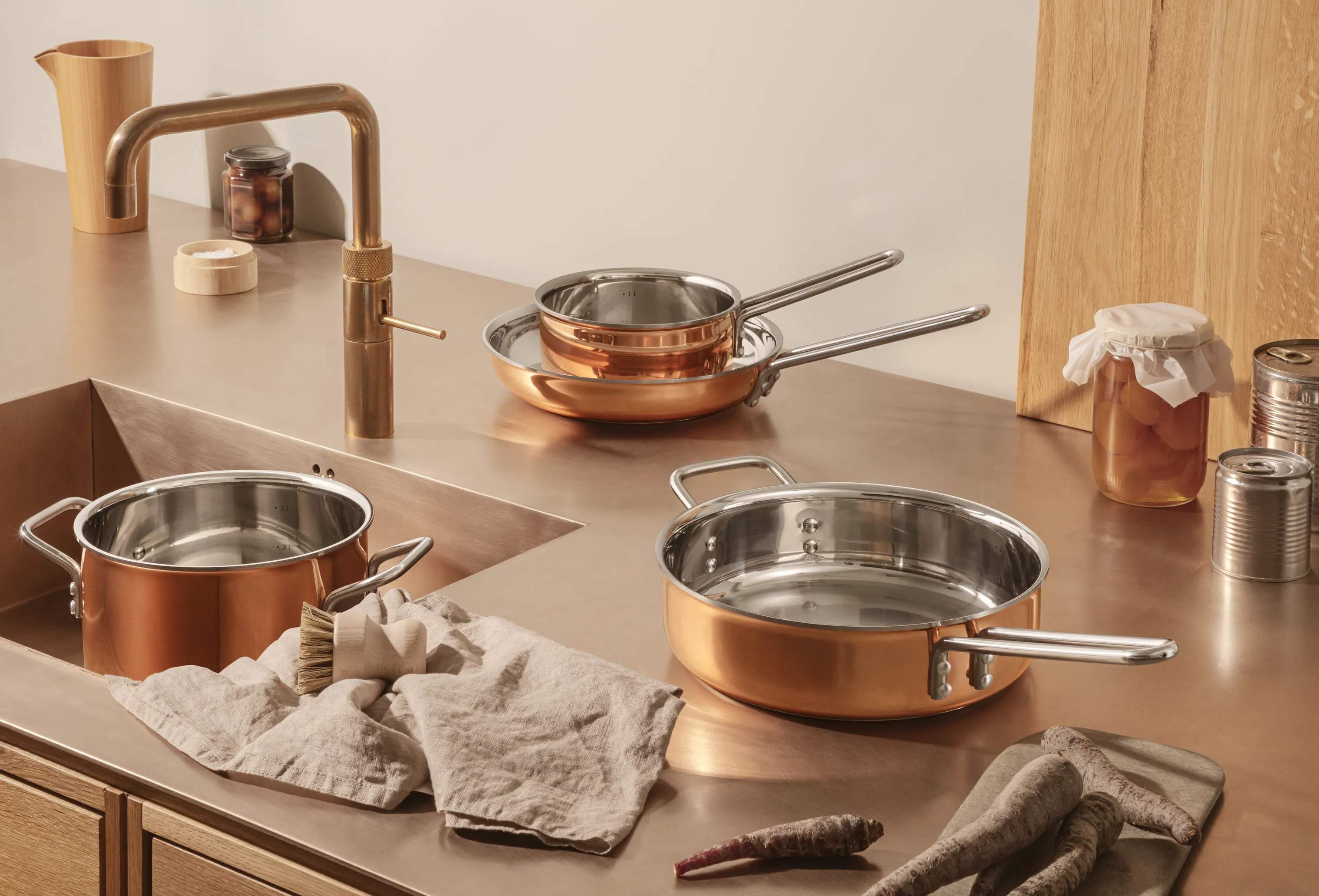 Eva Trio Stegepander Kobber Stegepande i Kobber, 24 cm, 3