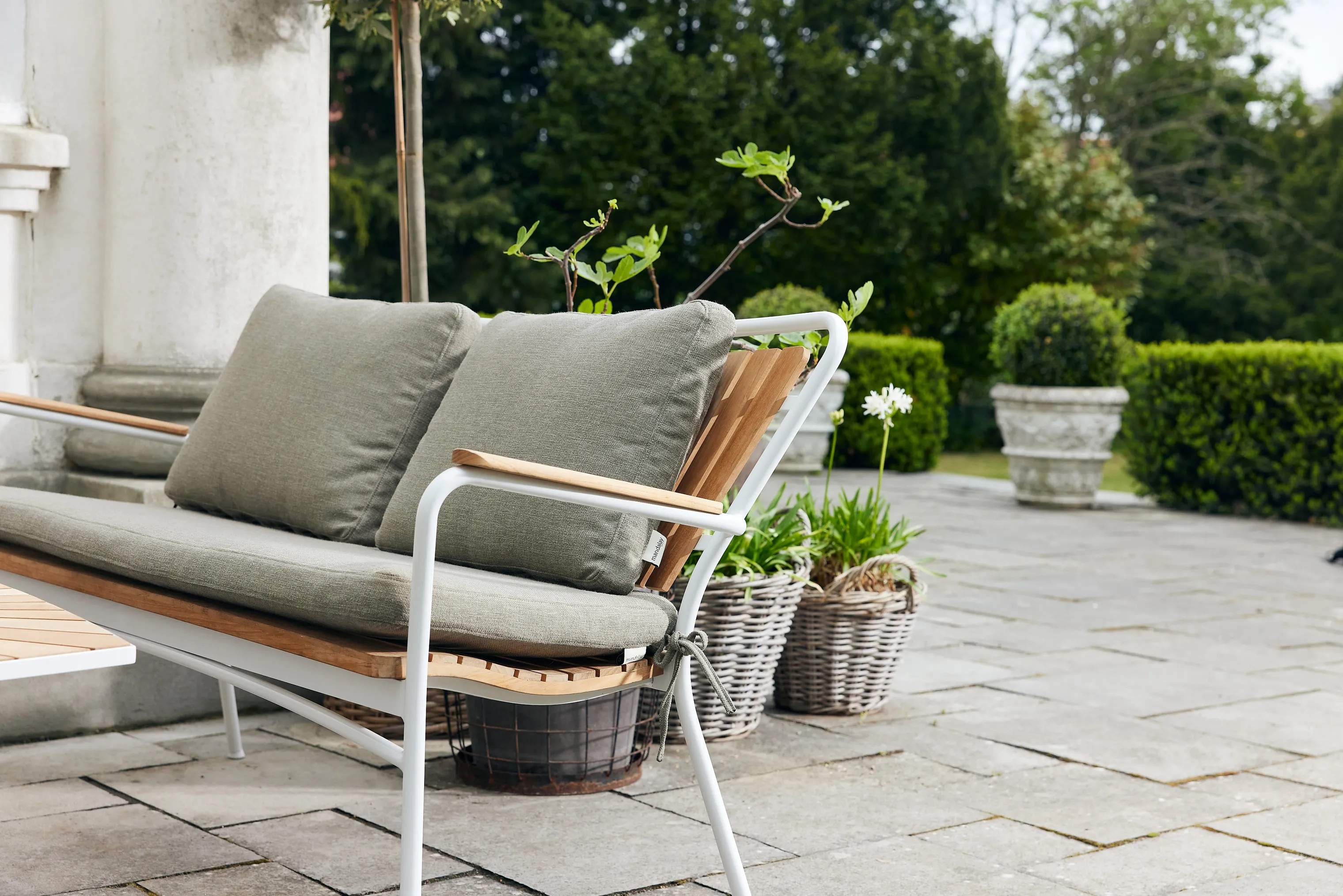 Marguerit Sædehynde til loungesofa, khaki, large