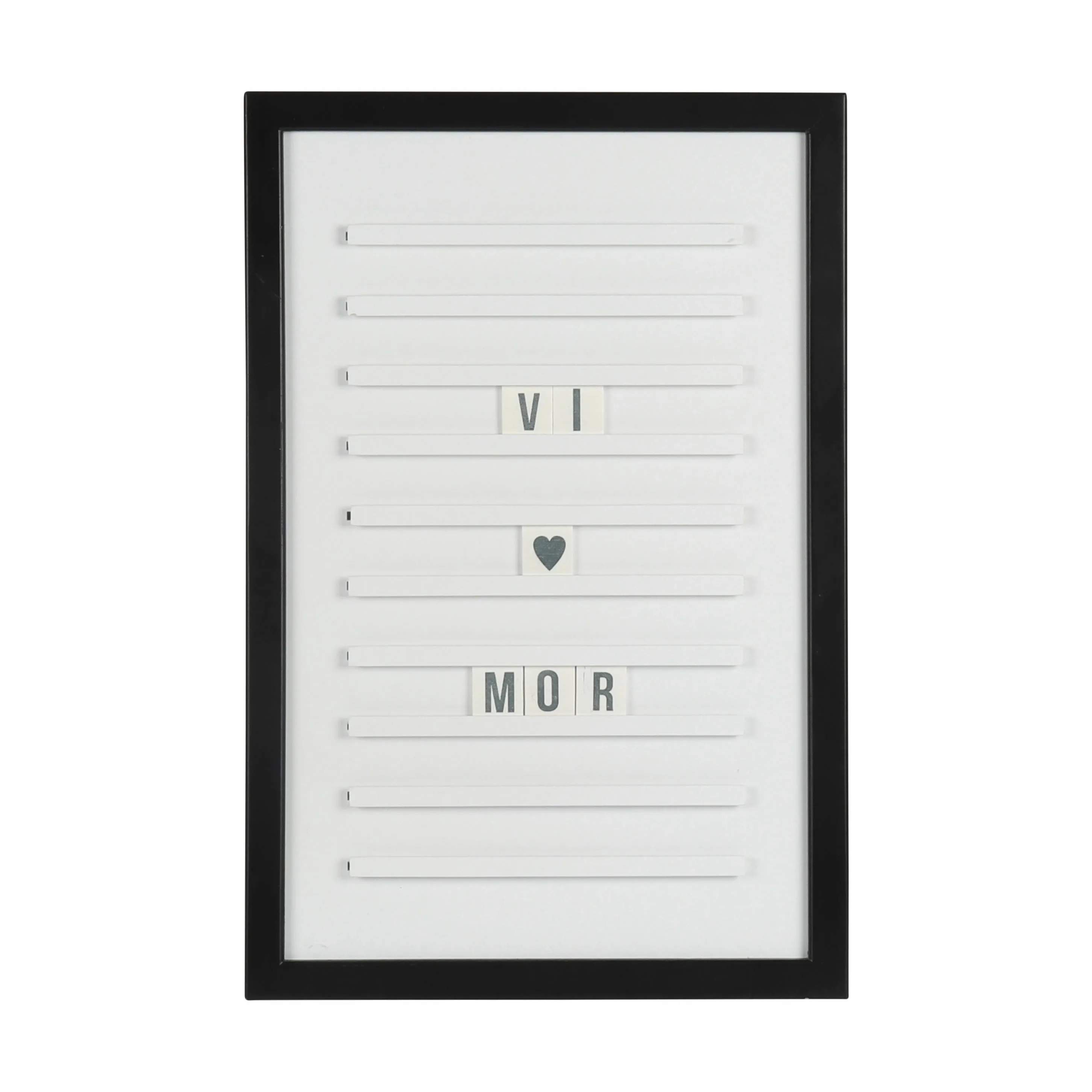 Imerco Home Vægdekoration Tavle i Hvid, Sort, H45 x B30 cm, 3