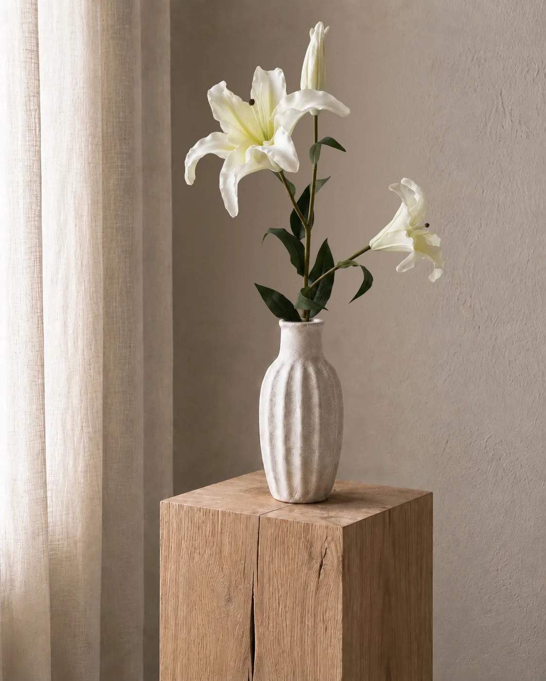 everbloom Kunstige blomster Artificial Flower Kunstig Blomst - Lilje i Hvid, 2