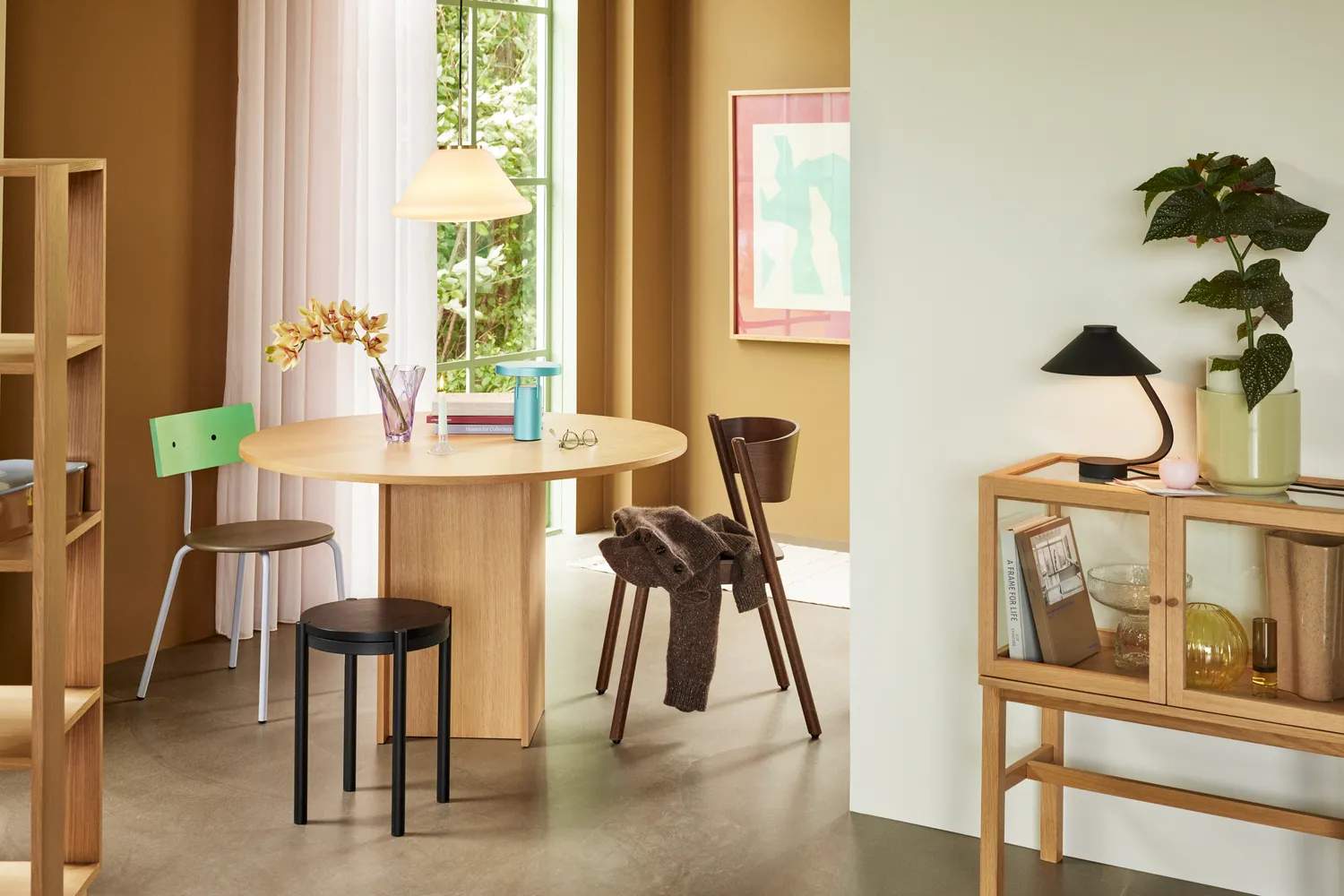 Hübsch Spiseborde Straight Spisebord i Natur, 4