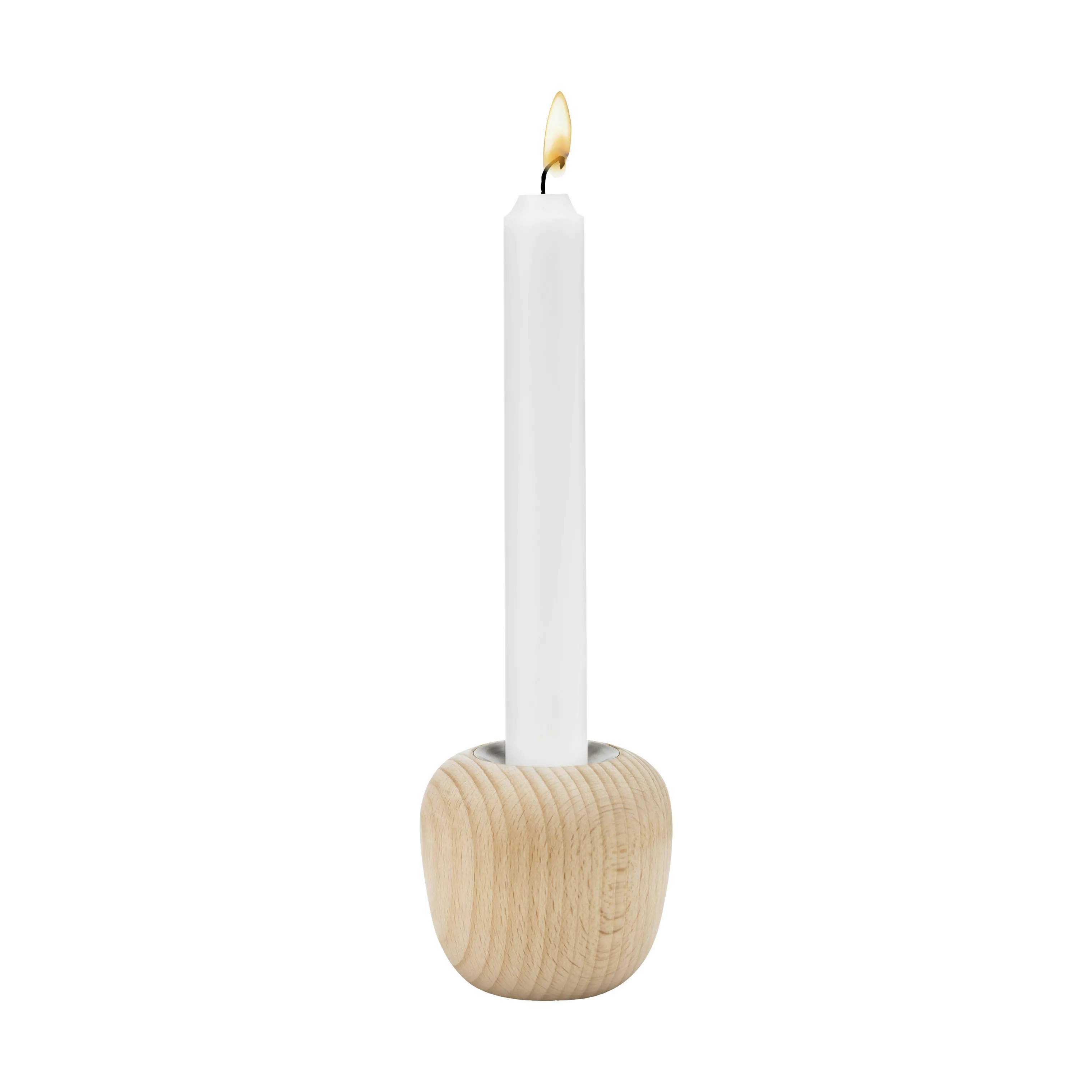 Stelton Kronelysestage Nordic Ora Lysestage i Træ, 7 cm, 3