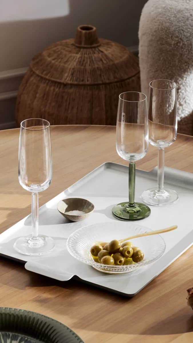 Kähler Champagneglas Hammershøi Champagneglas  - 2 stk. i Klar, 2