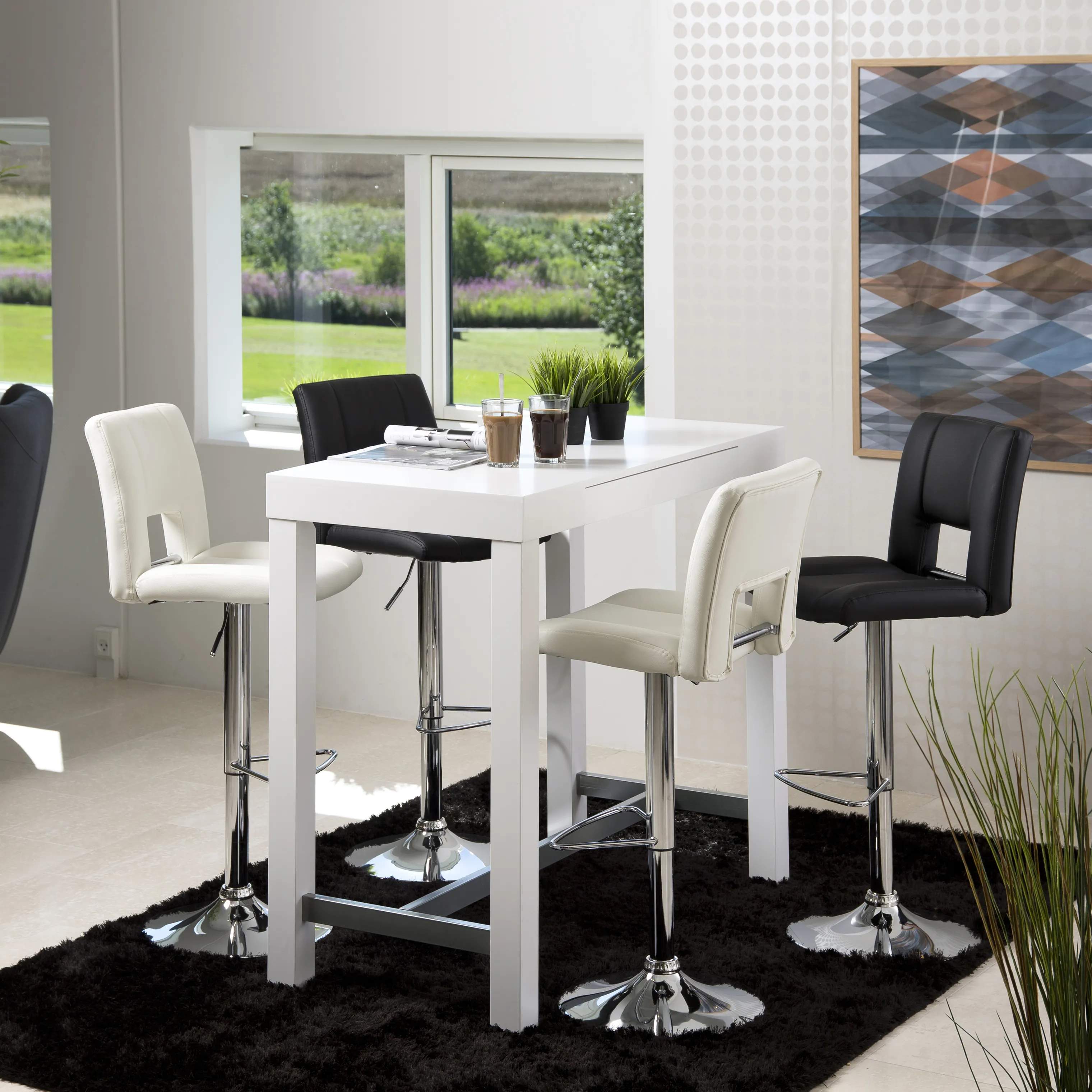 CASA Living Barstole Sylvia Barstol - 2 stk. i sort, 6
