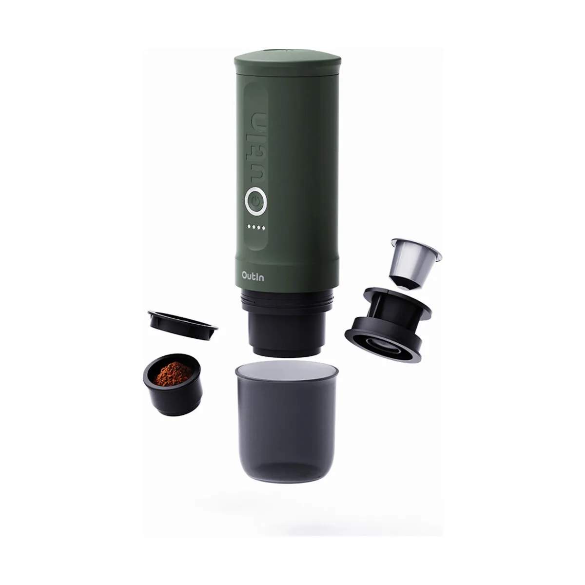 Outin Nano Espressomaskine, green, large