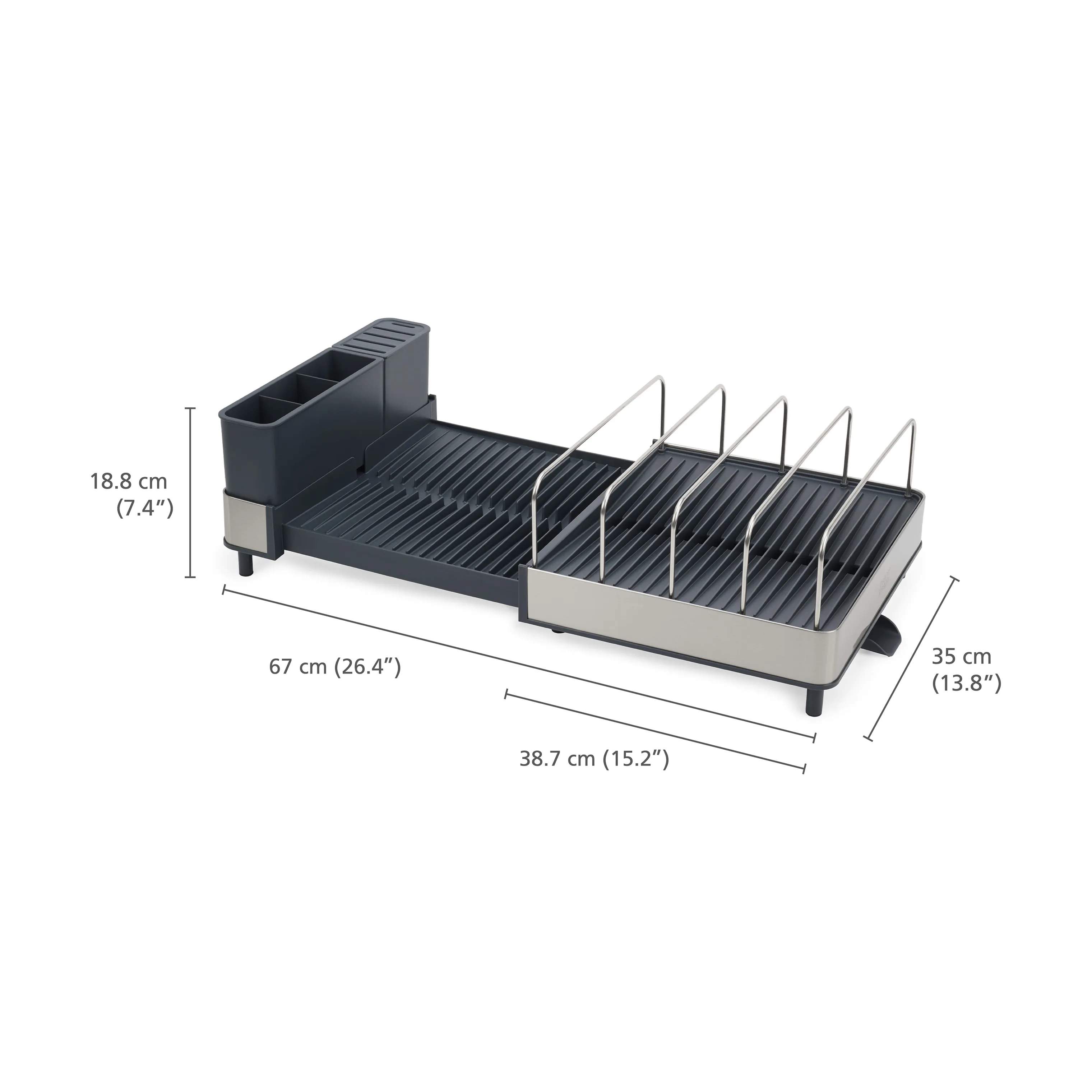 Joseph Joseph Opvaskestativer Extend Max Opvaskestativ i Stainless Steel, 6