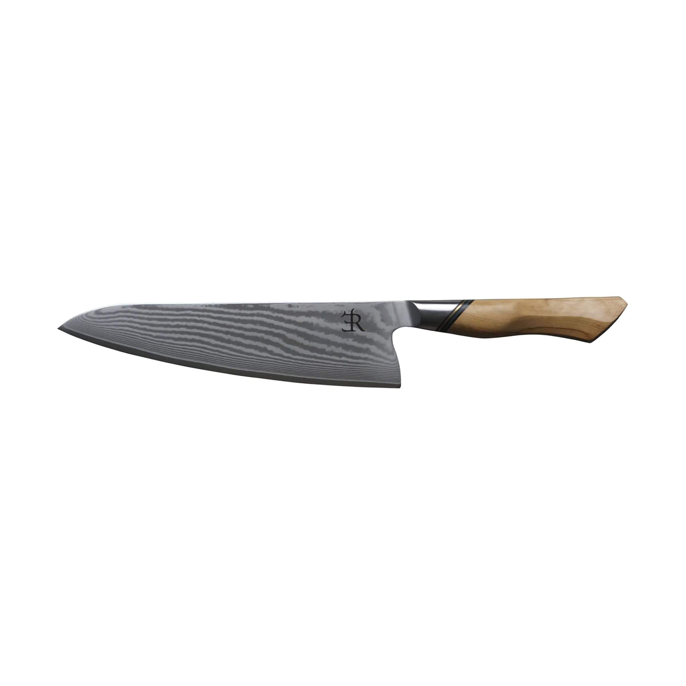 Ryda Knives Kokkeknive A-73 Kokkekniv i rustfrit stål/lysbrun, 1