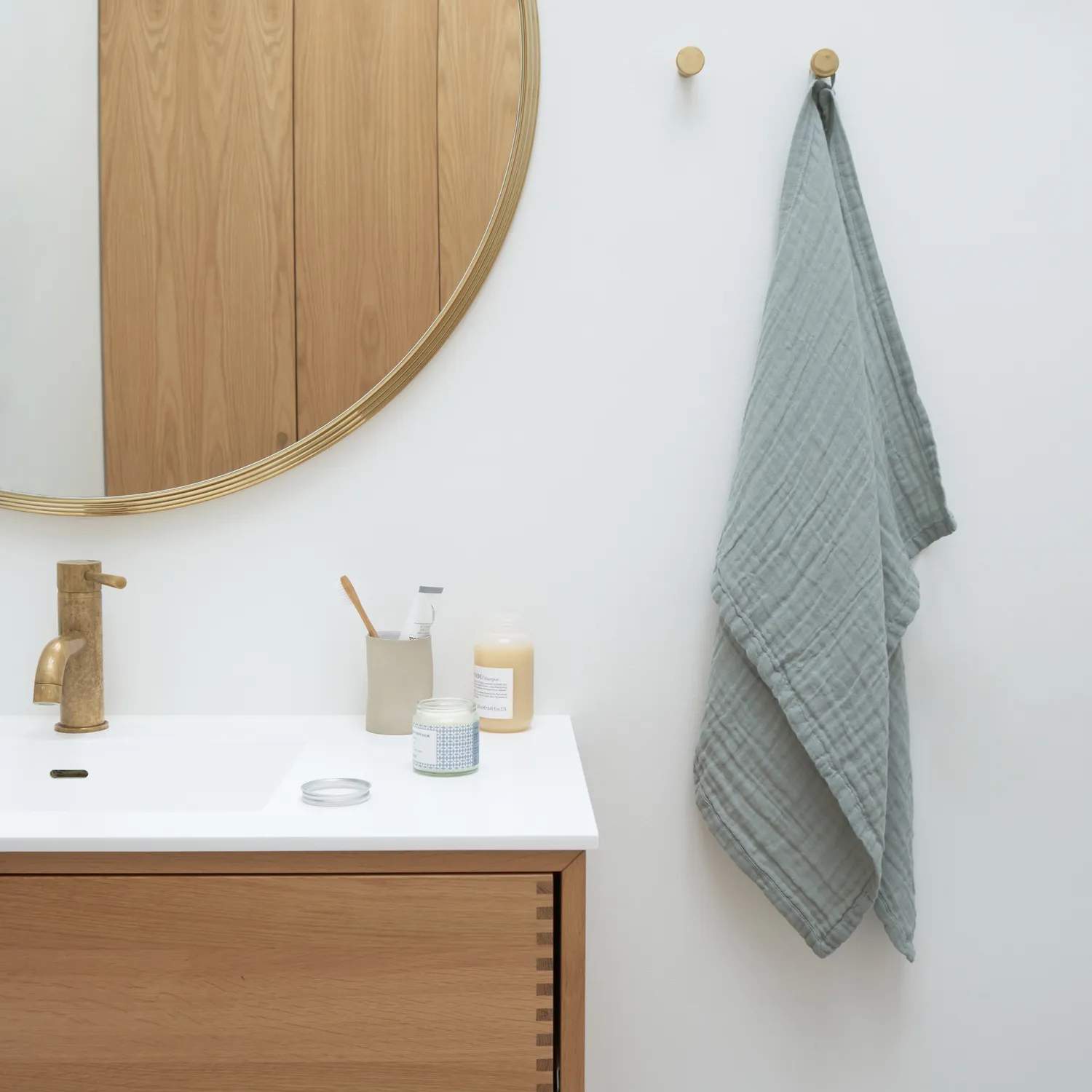 The Organic Company Håndklæder Fine Håndklæde i Dusty Mint, 2