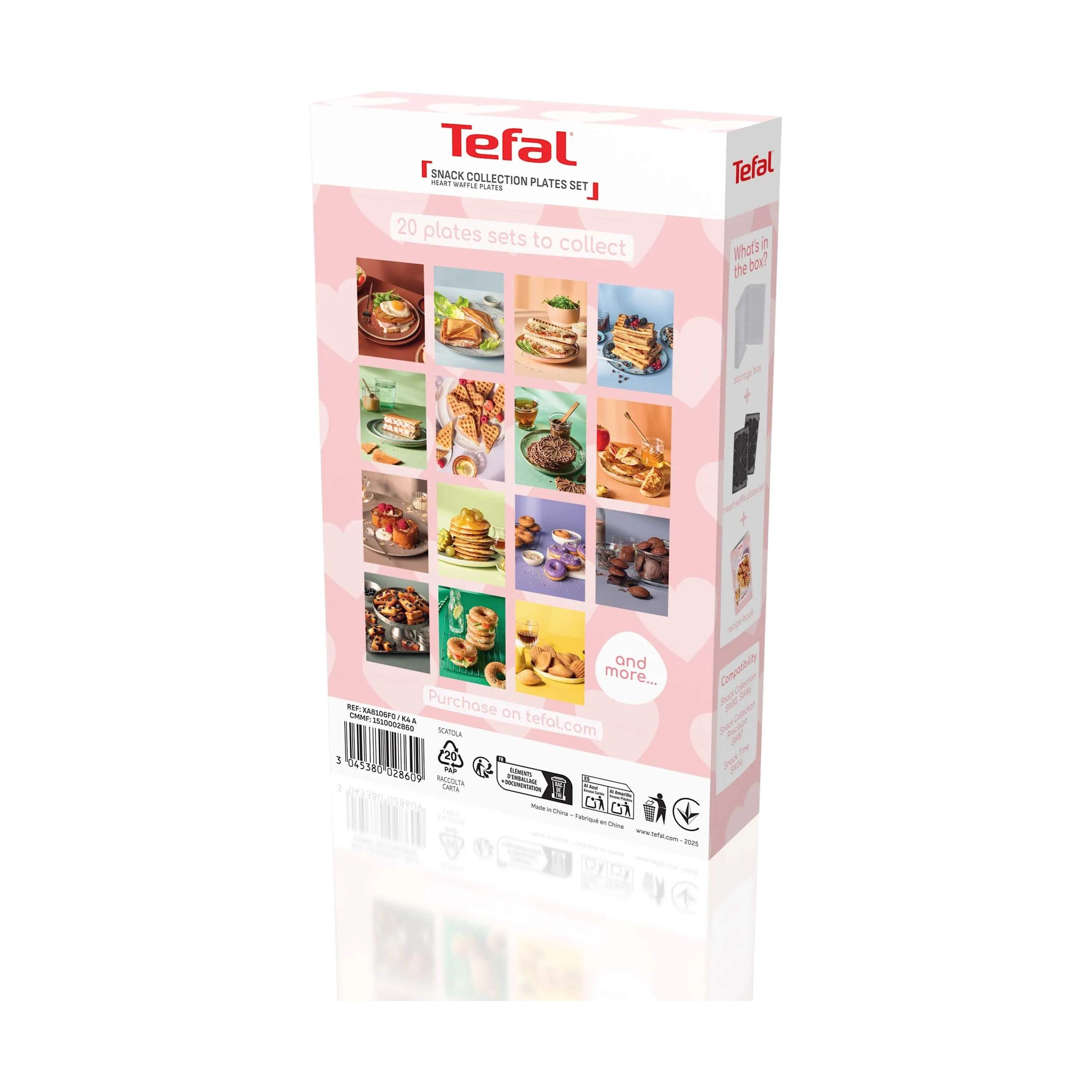 Tefal Bordgrill Snack Collection Plade - Hjertevaffel i Hjertevaffel, 5