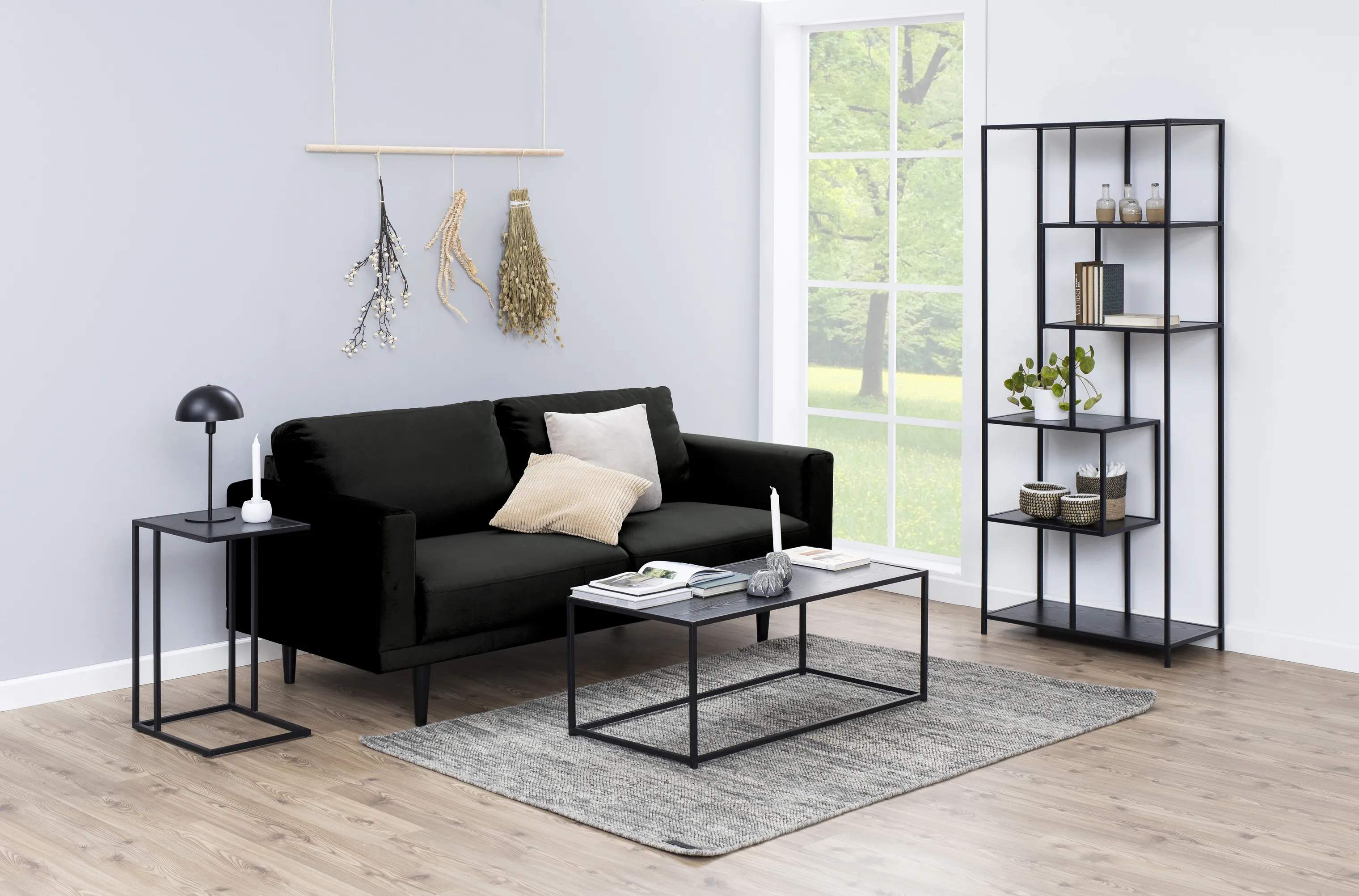 CASA Living Sideborde Seaford Hjørnebord i Sort, 2
