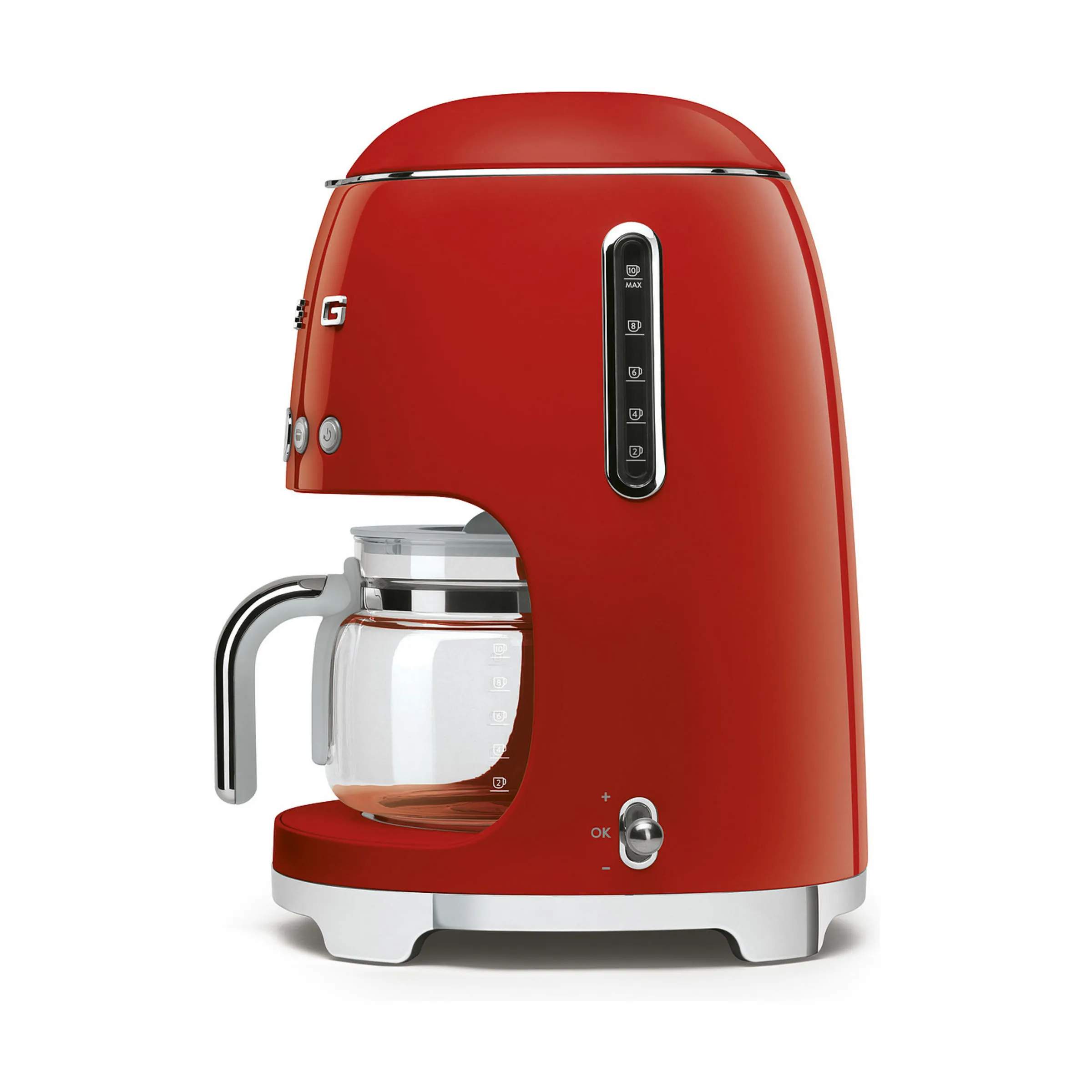 Smeg Kaffemaskiner 50's Style Kaffemaskine DCF02RDEU i Rød2, 3