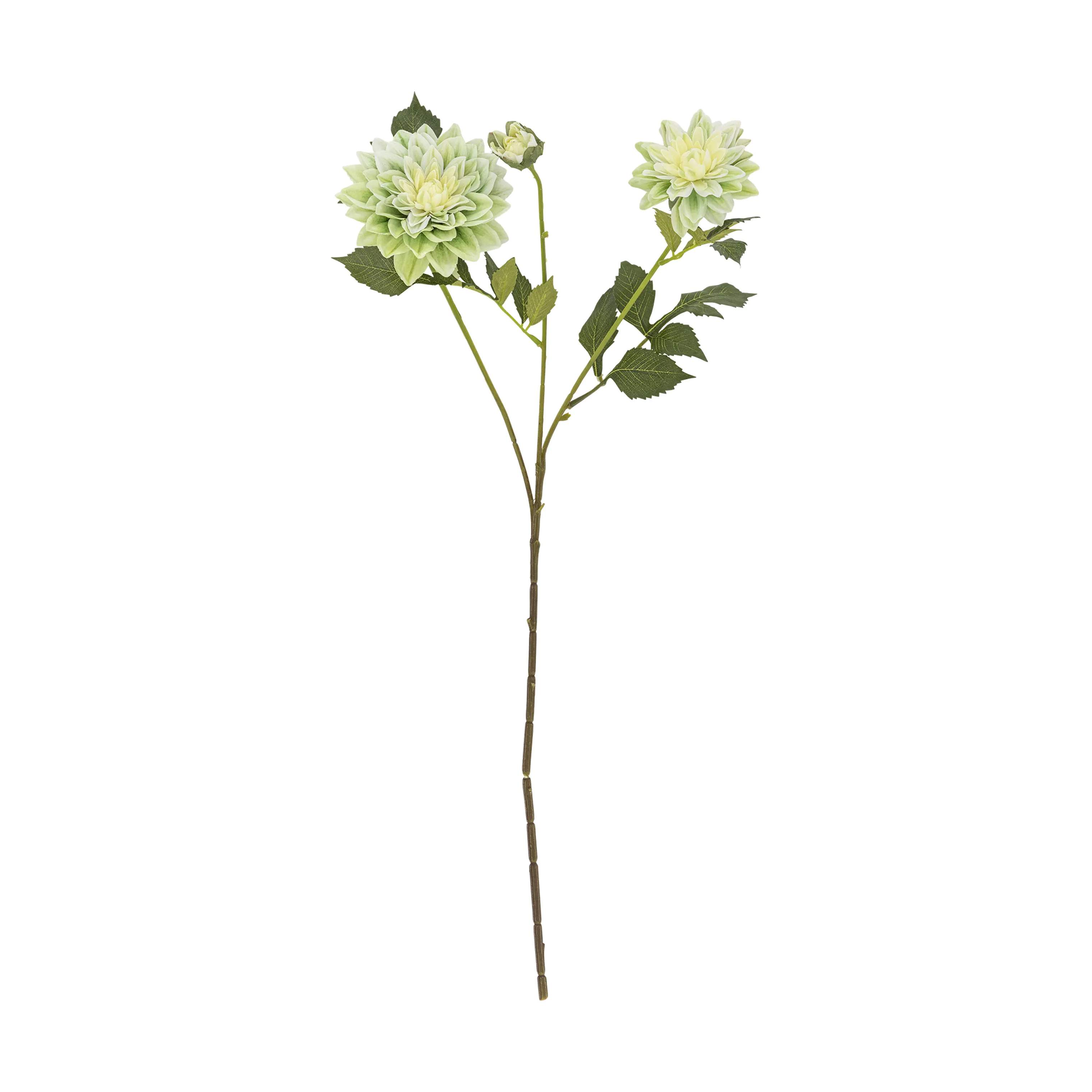 Bloomingville Kunstige blomster Kunstig blomst - Chrysantemum stilk i Hvid/grøn, 1