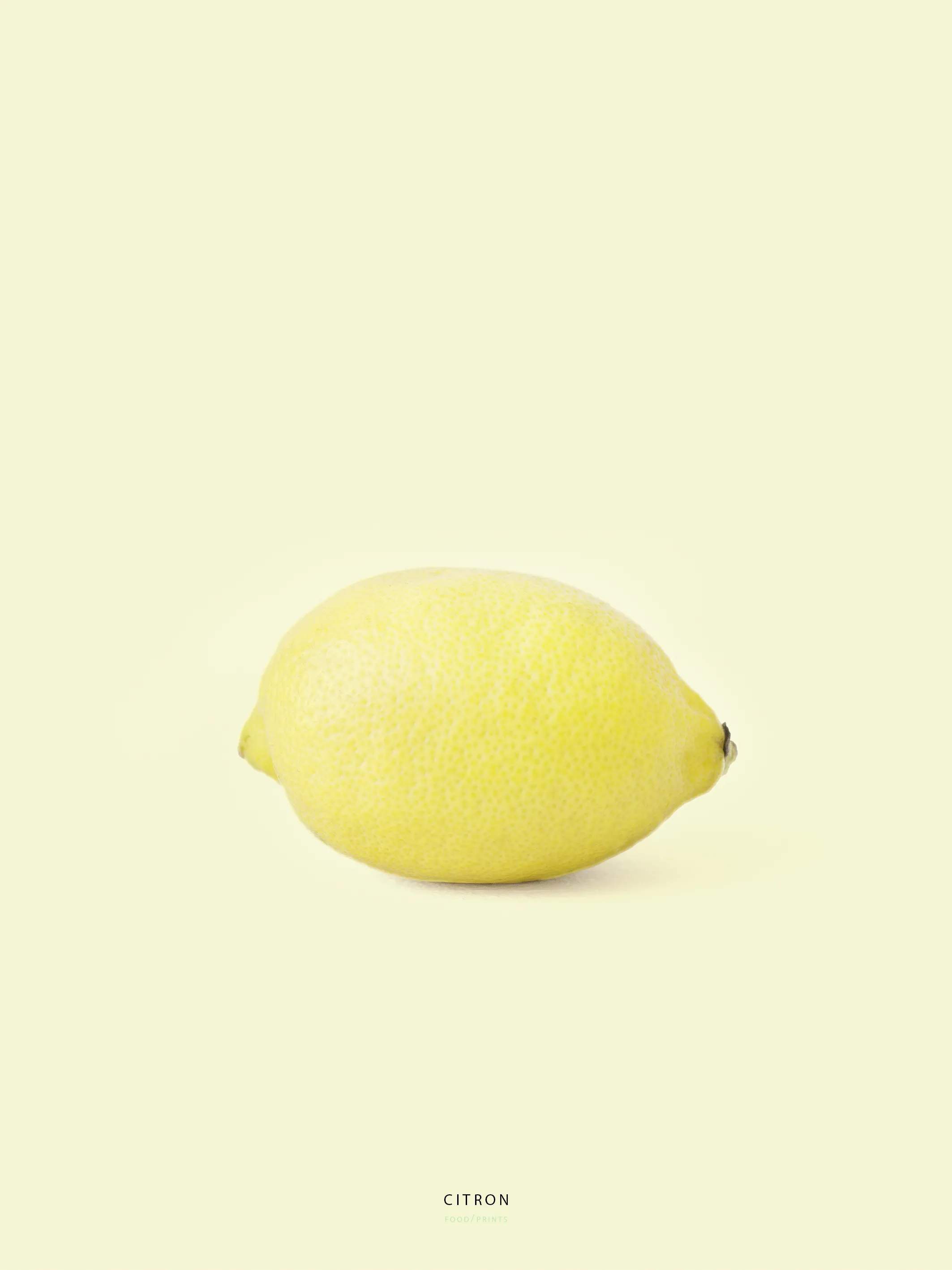 MAD PLAKAT Plakat Citron, gul, large