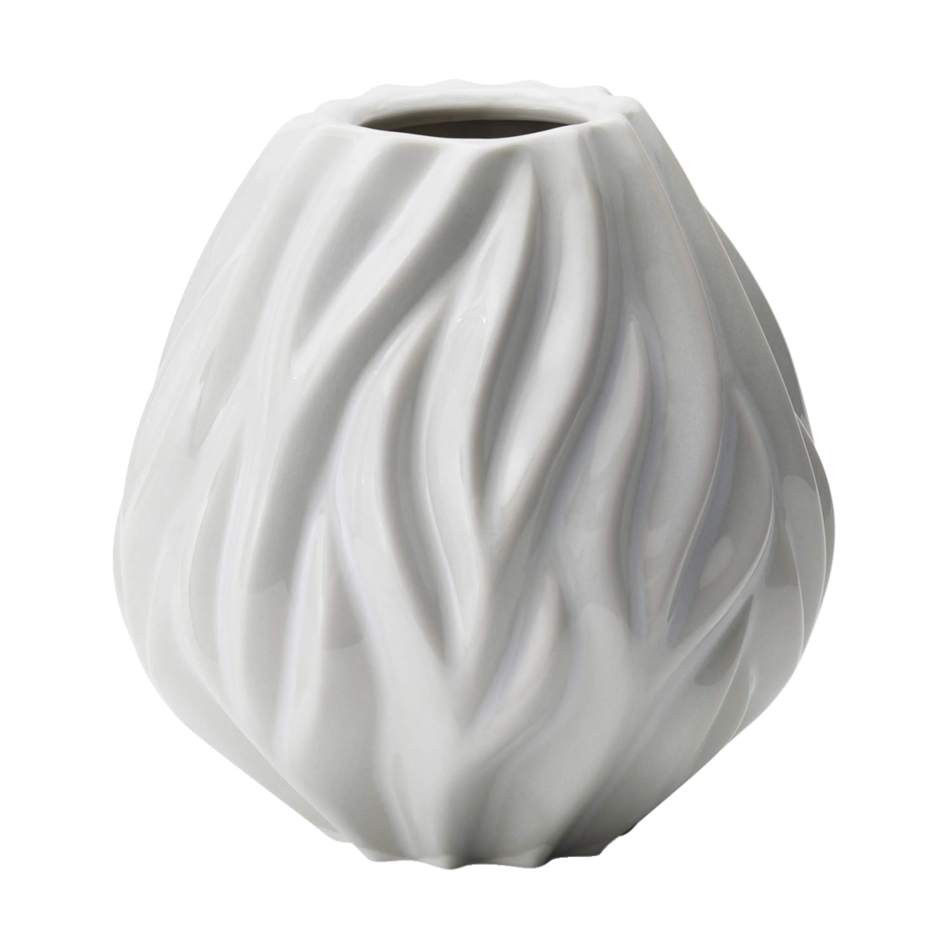 Flame Vase, hvid, large