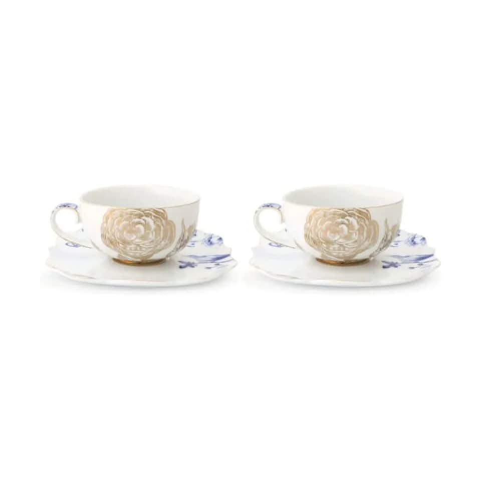 PIP Studio Krus og kopper med hank Royal Tekop m. underkop - 2 stk. i White, 1