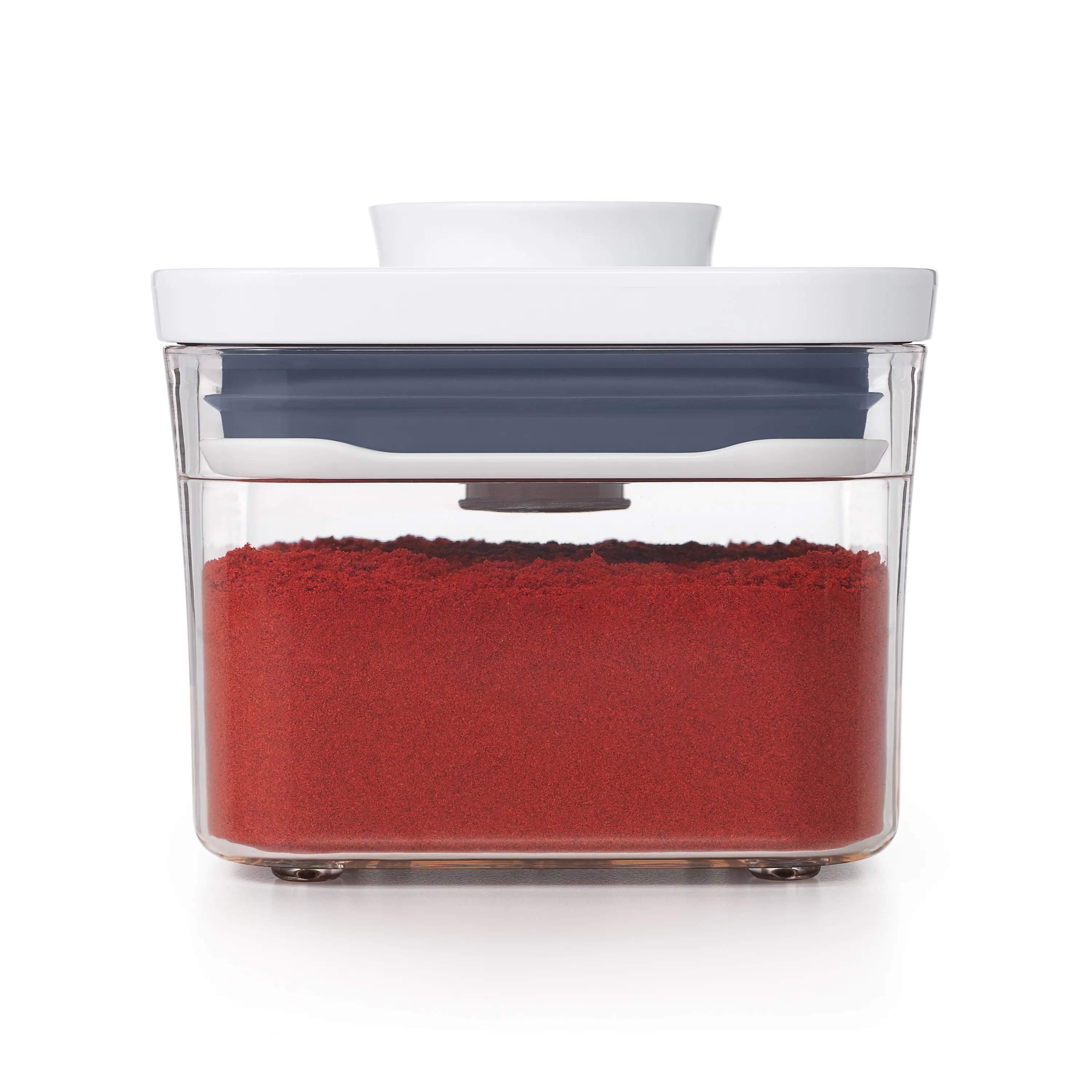OXO Opbevaringsbokse POP Opbevaringsboks i hvid;klar;grå, H8,4 cm x 0.4 L, 3