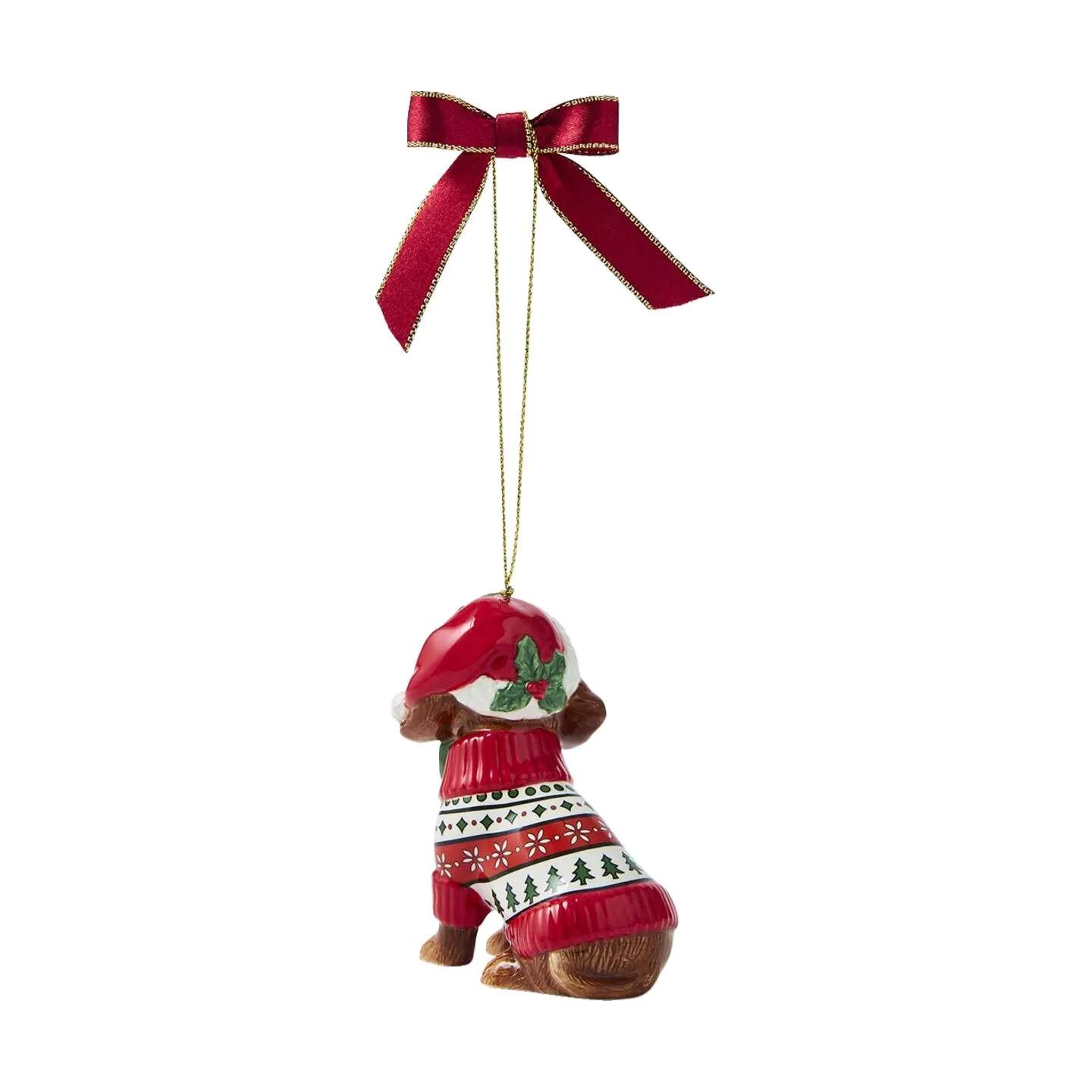 Spode Juleophæng Christmas Tree Juleophæng - Gravhund i julesweater i Gravhund i julesweater, 4