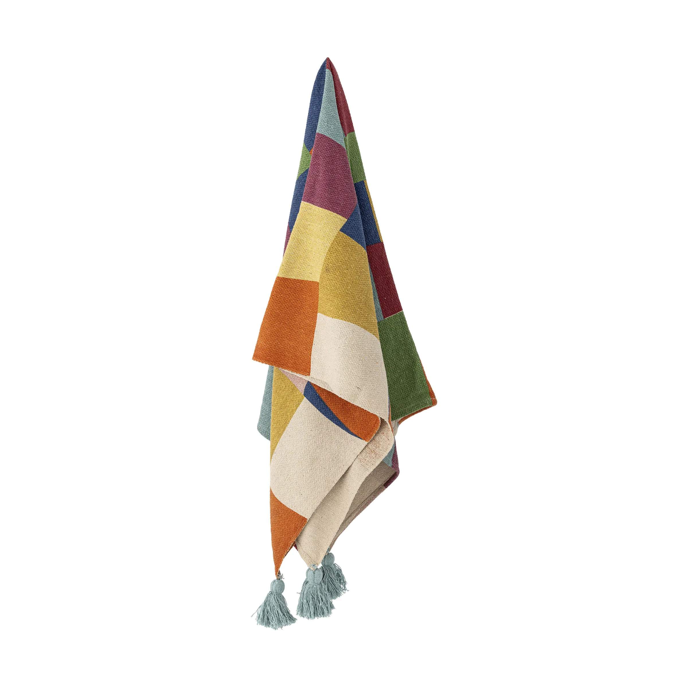 Bloomingville Mini Plaider Colorine Plaid i Blå, 4
