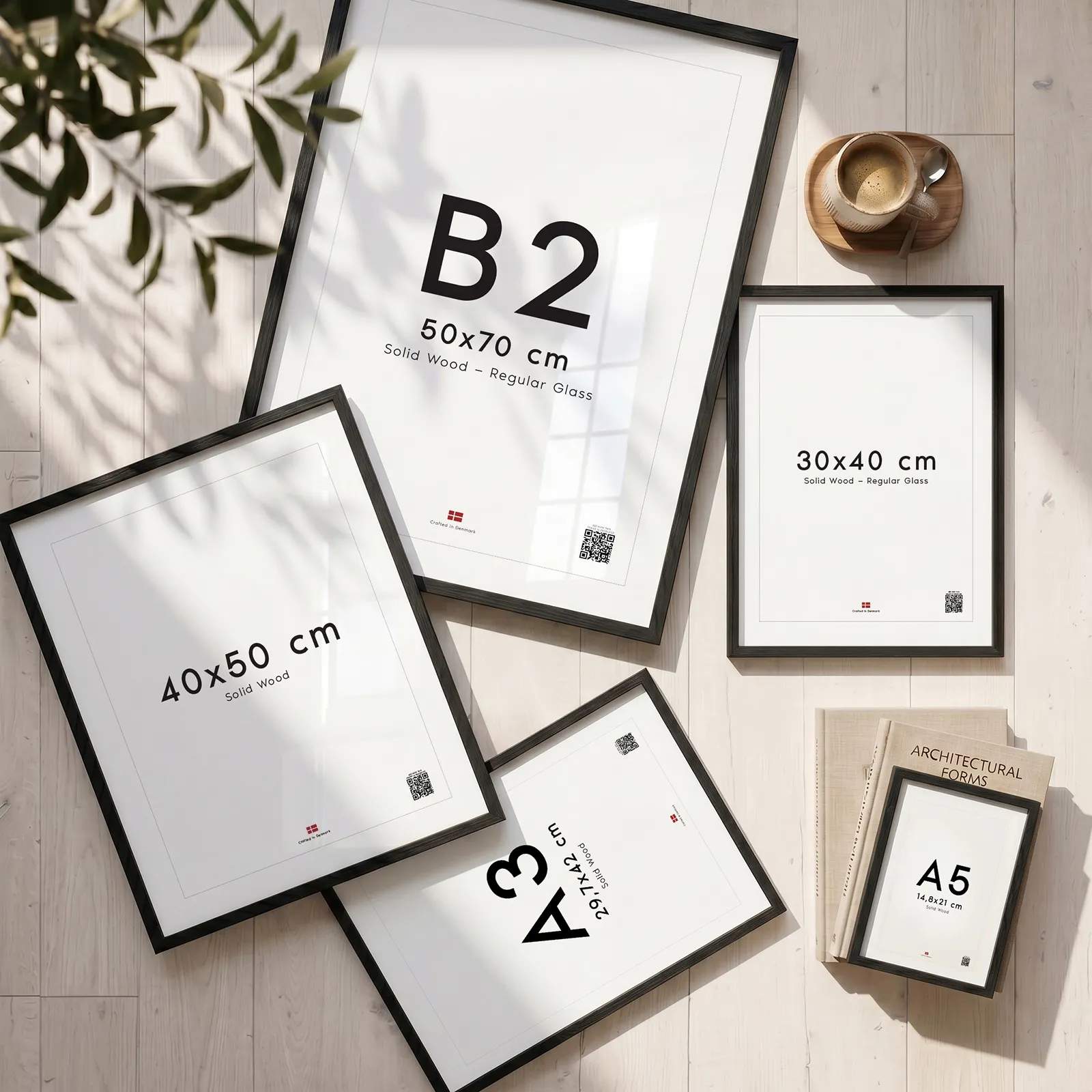 Poster&Frame Billedrammer Billedramme i Sort, B50 x L50 cm, 5