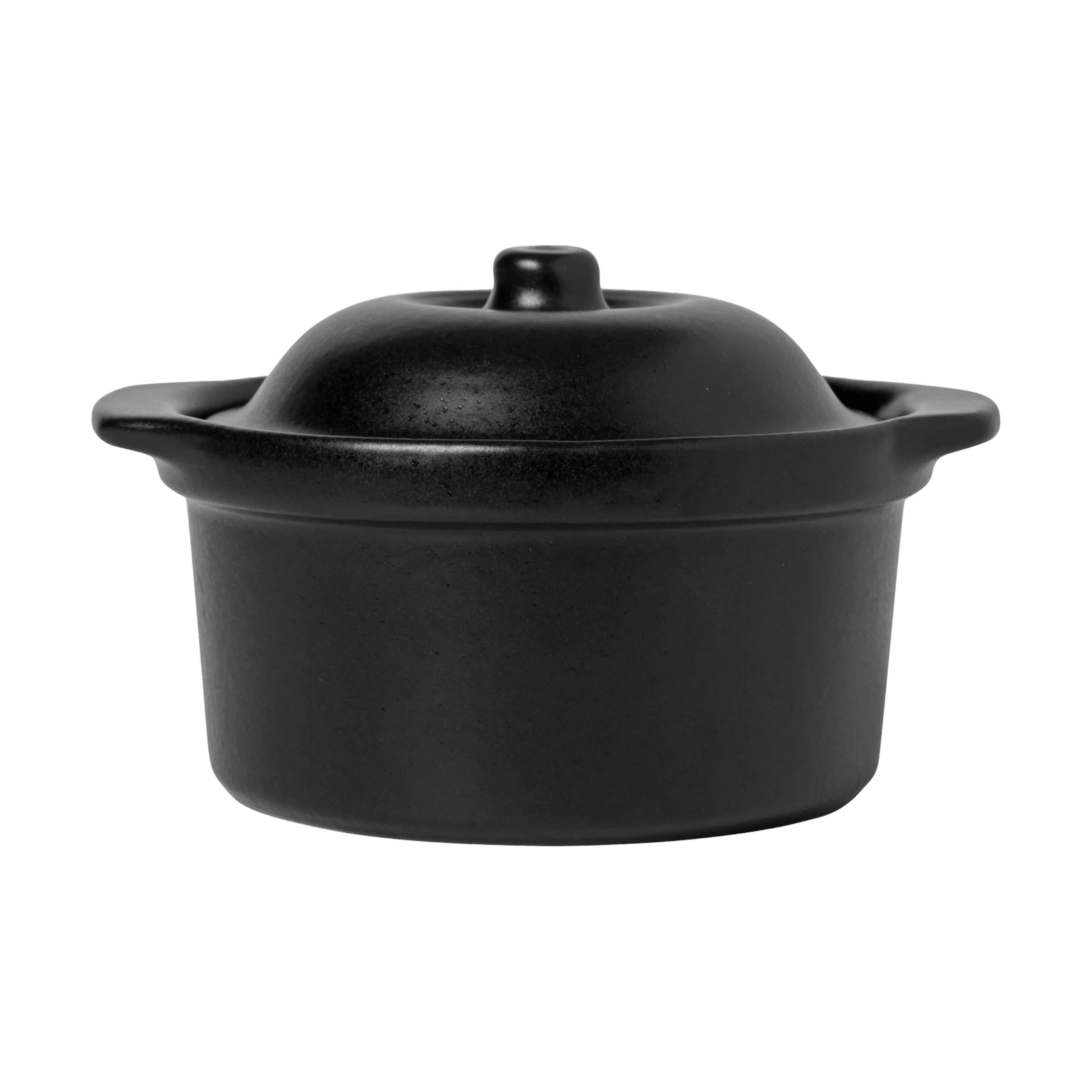 Broste Copenhagen Ovnfaste fade Vig Ovnfast Fad m. Låg i Antique Black, 1