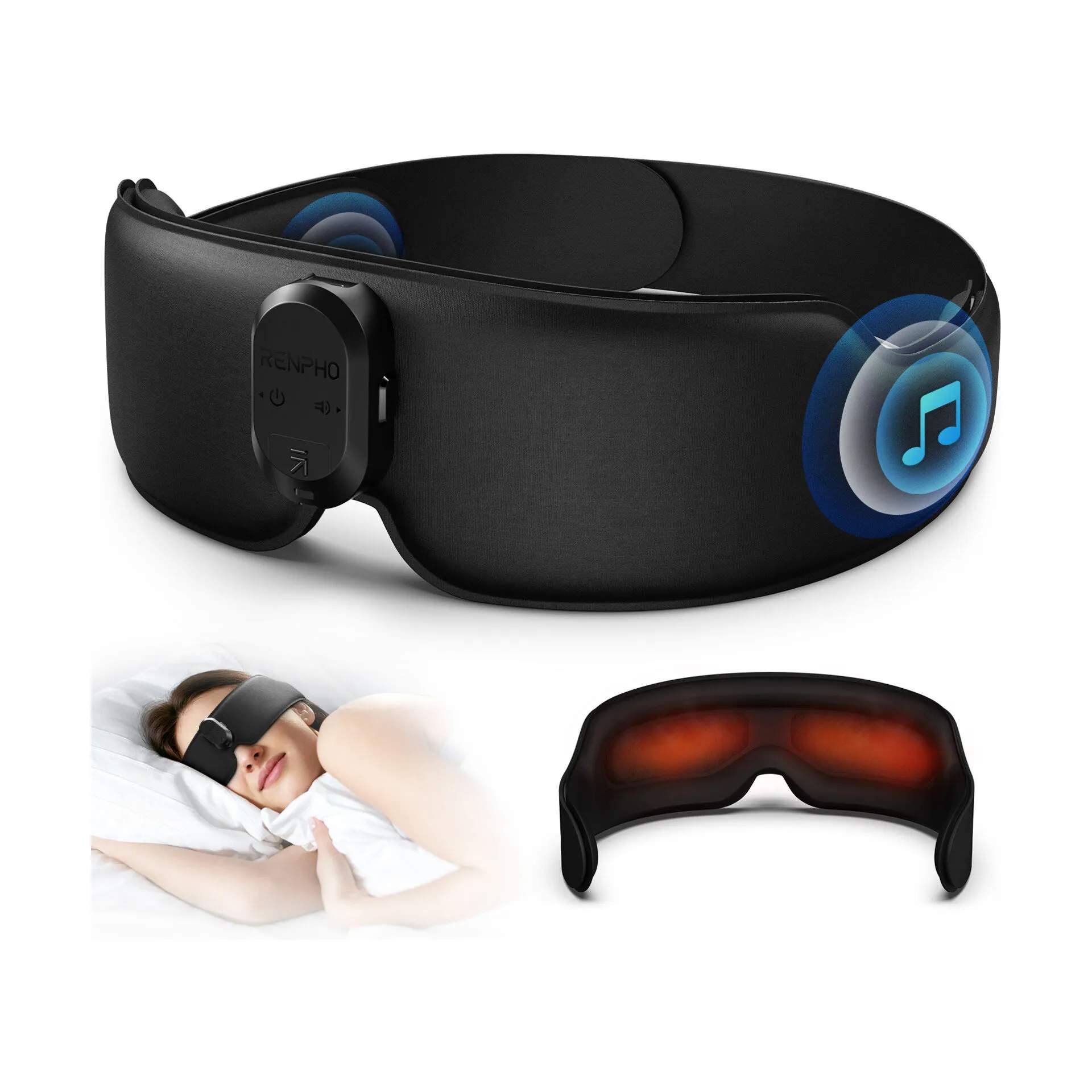 Renpho Øvrig personlig pleje Søvnmaske - EyeSnooze Aroma i sort, 3