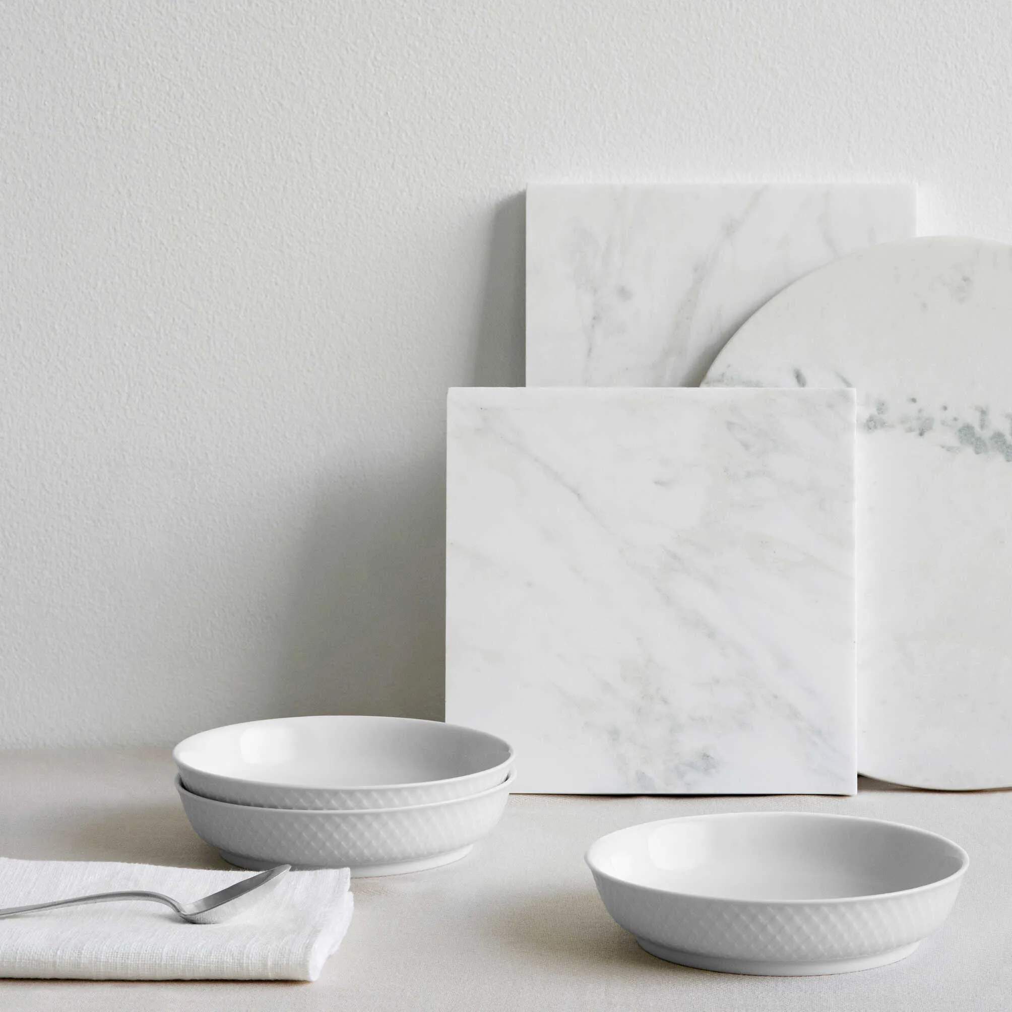 Lyngby Porcelæn Kagetallerkener Rhombe Desserttallerken i Rhombe Desserttallerken, 2