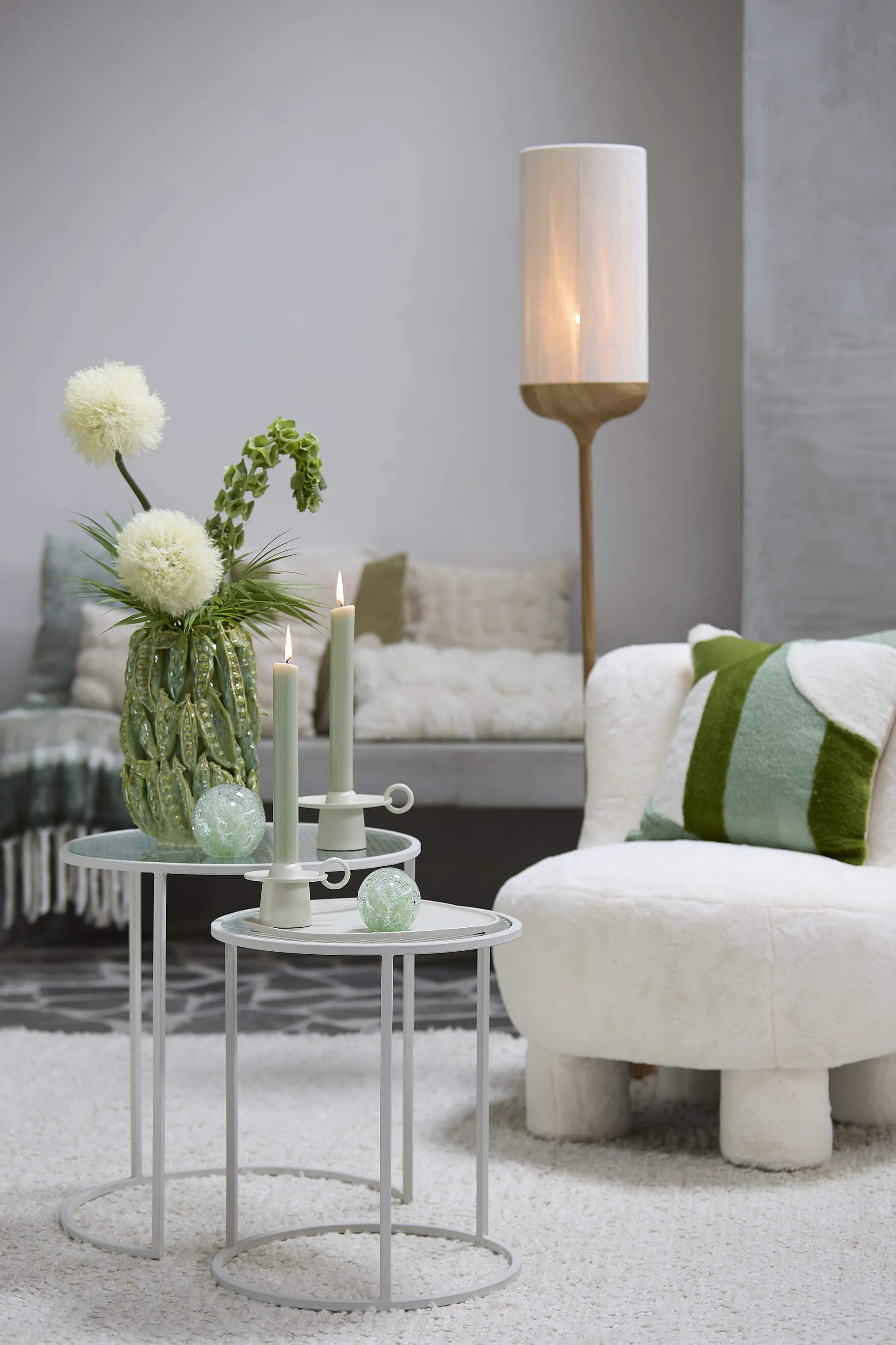 Present Time Sideborde Talca Sidebord - 2 stk. i Creme, 5