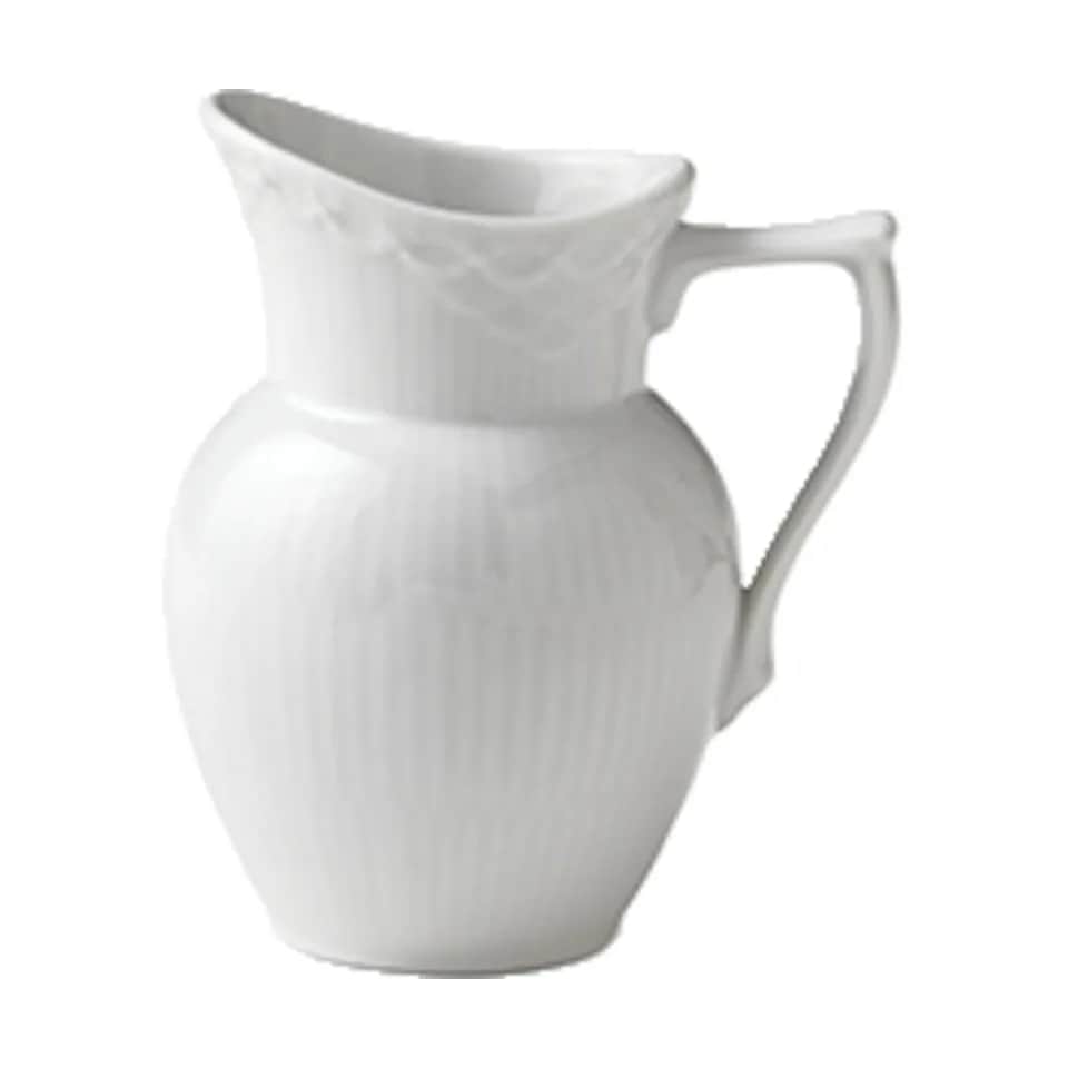 Royal Copenhagen Mælke- og flødekander Hvid Halvblonde Flødekande i Hvid, 17 cl, 1