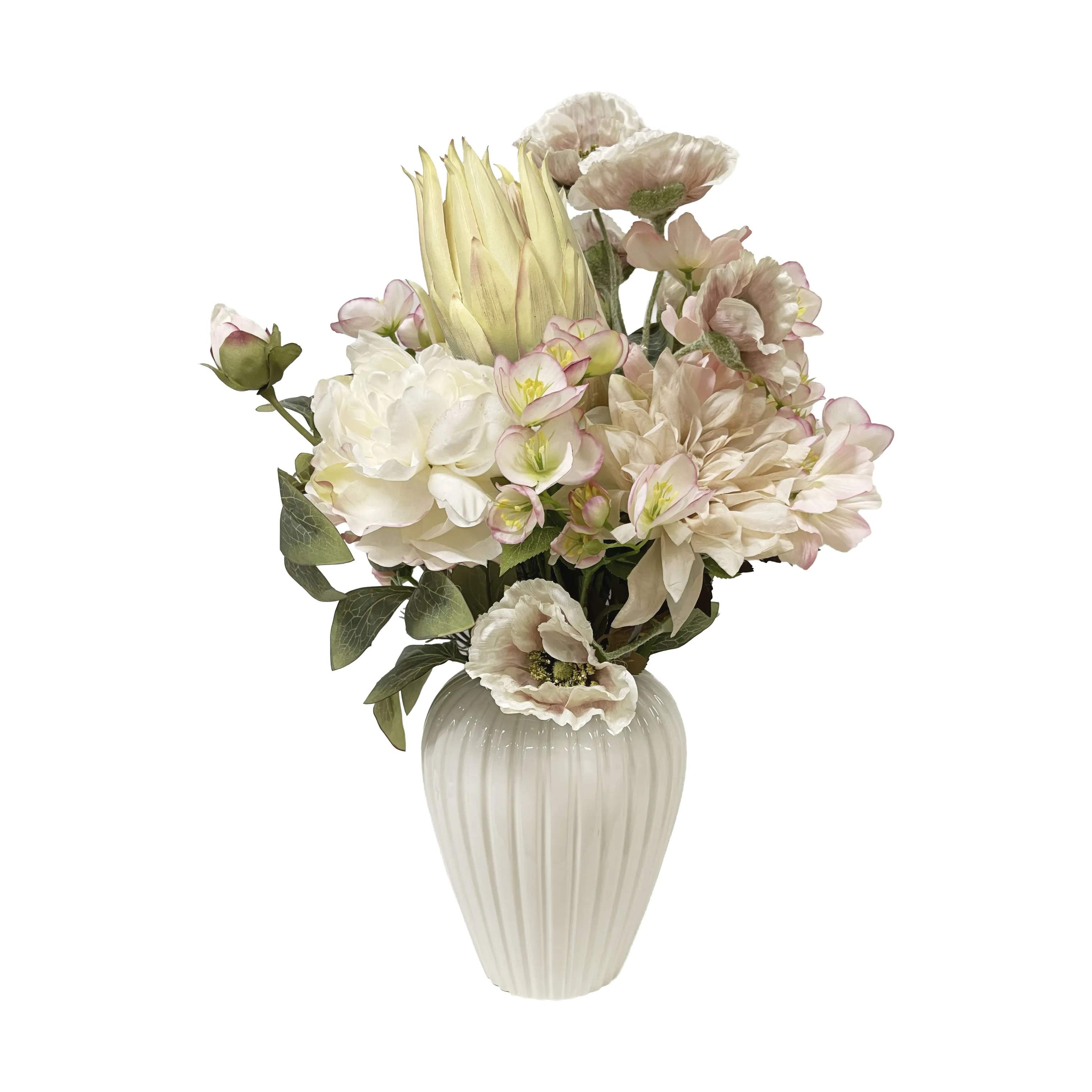 everbloom Kunstige blomster Kunstig Blomsterbuket i Fersken, 6