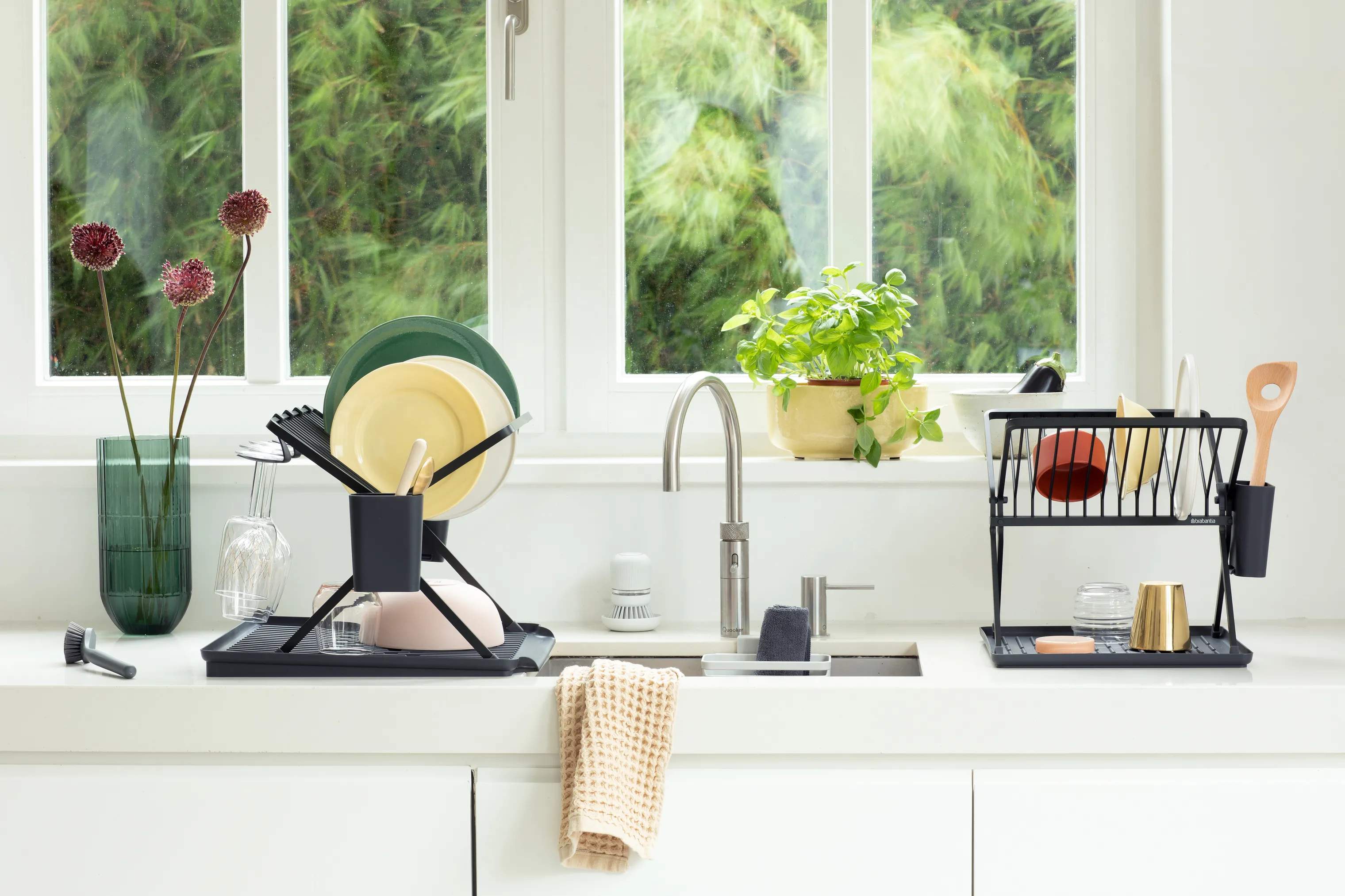 Brabantia Opvaskestativer Sink-side Opvaskestativ i Mørk grå, B33 x L51 cm, 2