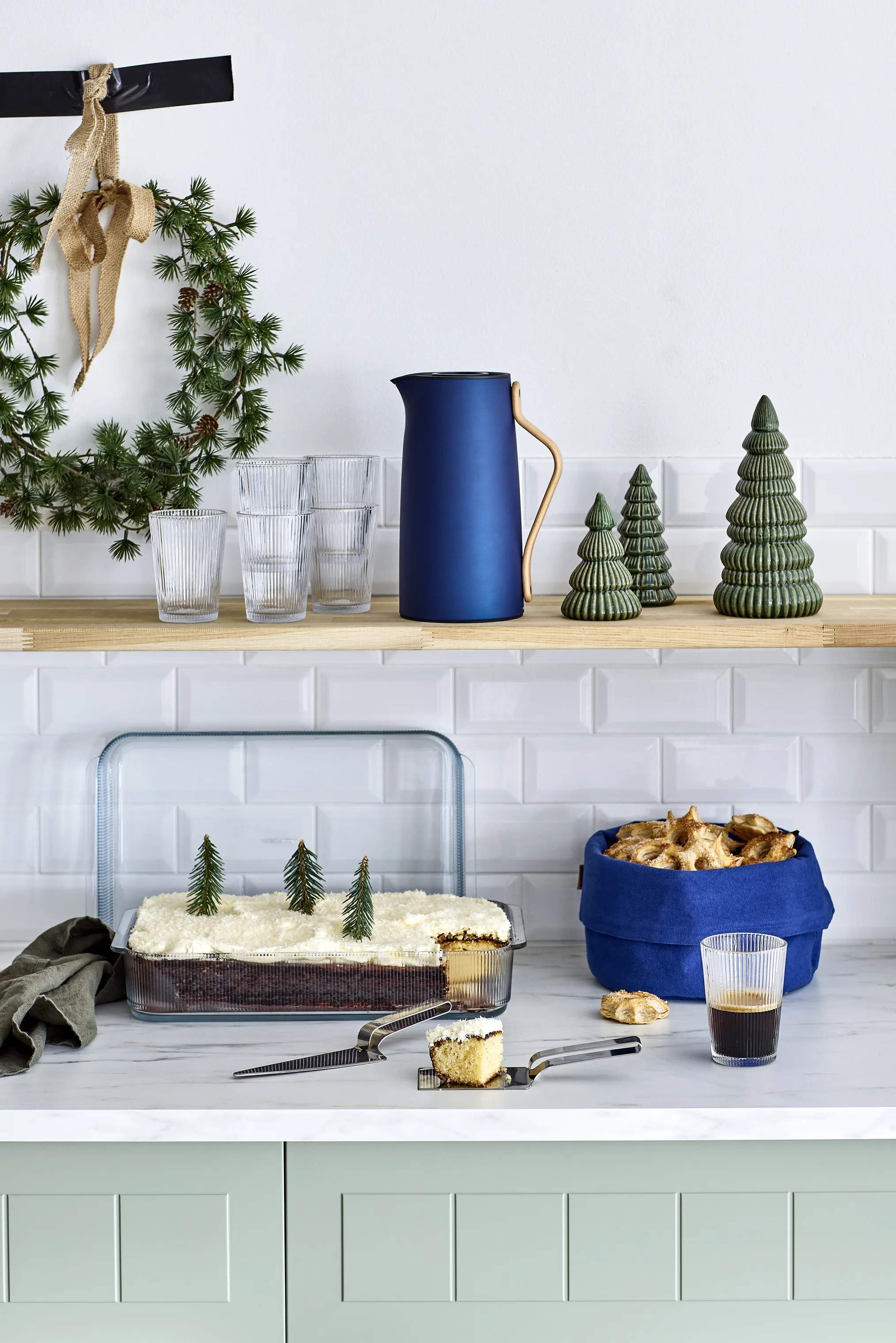 Stelton Lagkageknive og -spader EM Kagekniv og lasagnespade i Stål, 2 stk., 3