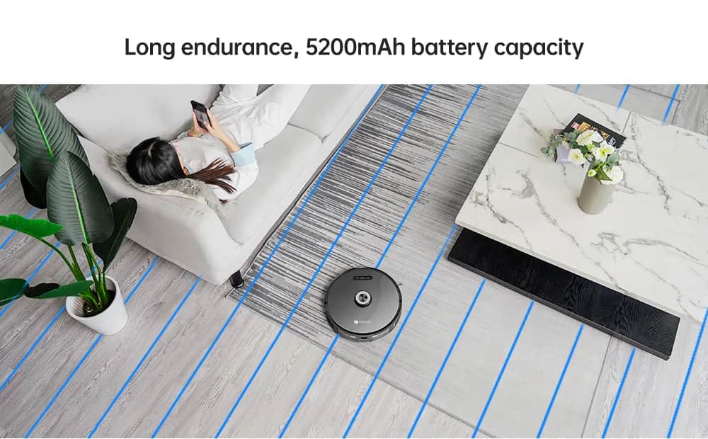 Proscenic Robotstøvsugere 2-i-1 Robot- og moppestøvsuger M8Pro i sort, 2