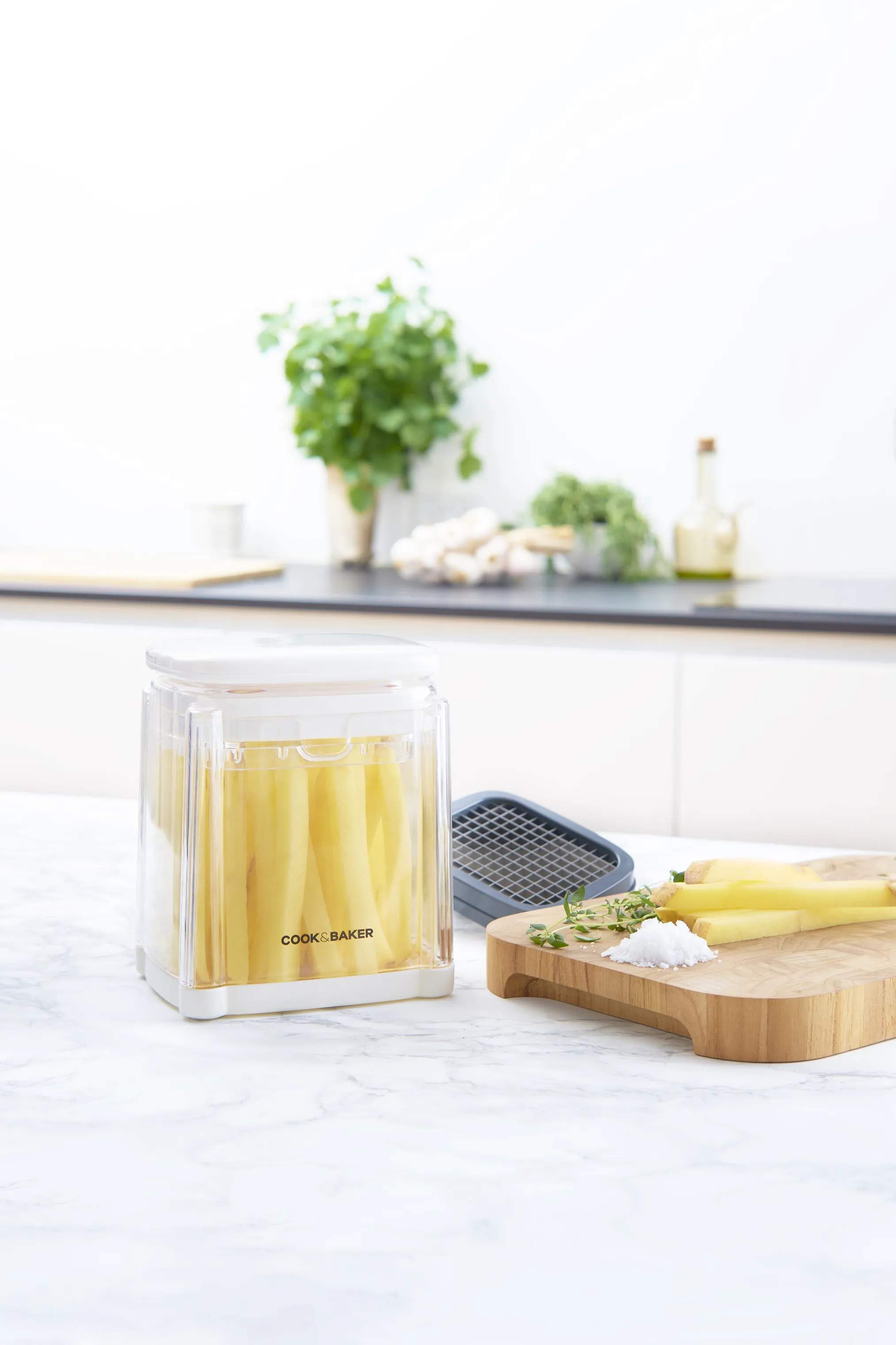 Cook & Baker Øvrigt køkkengrej Pommes Frites Hakker i hvid, grå, 2