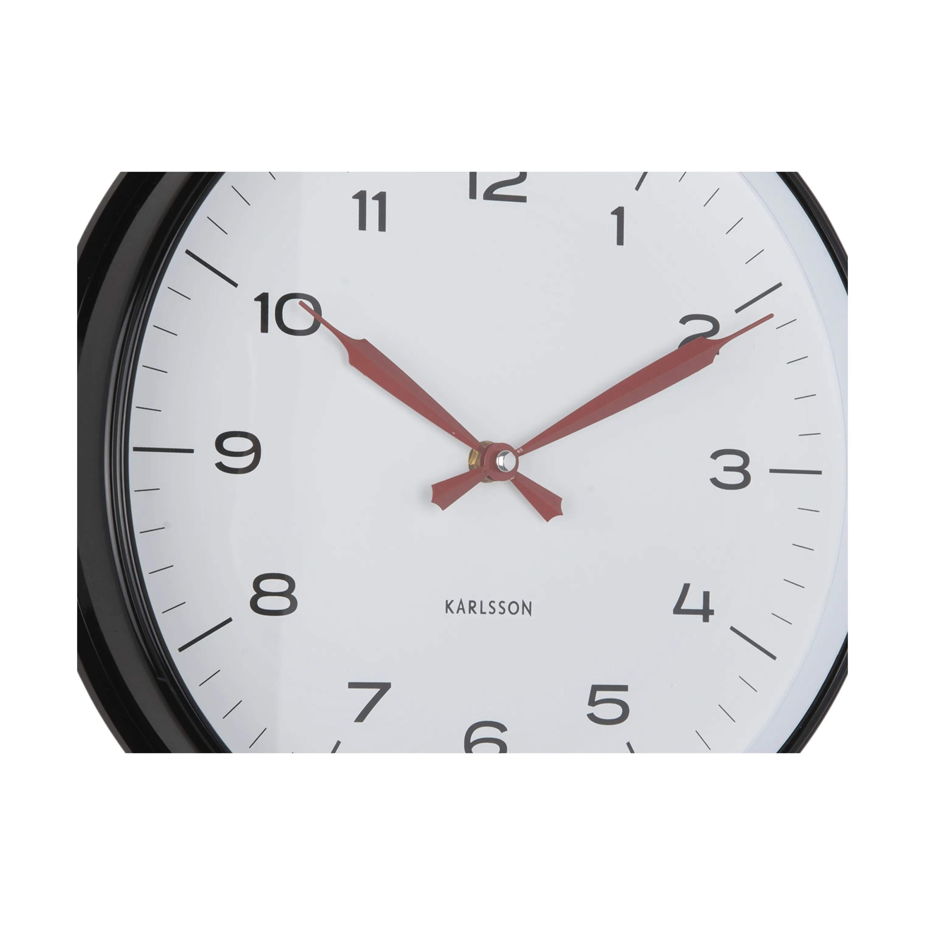 Karlsson Vægure Modern Factory Vægur i Black / bright red, 5