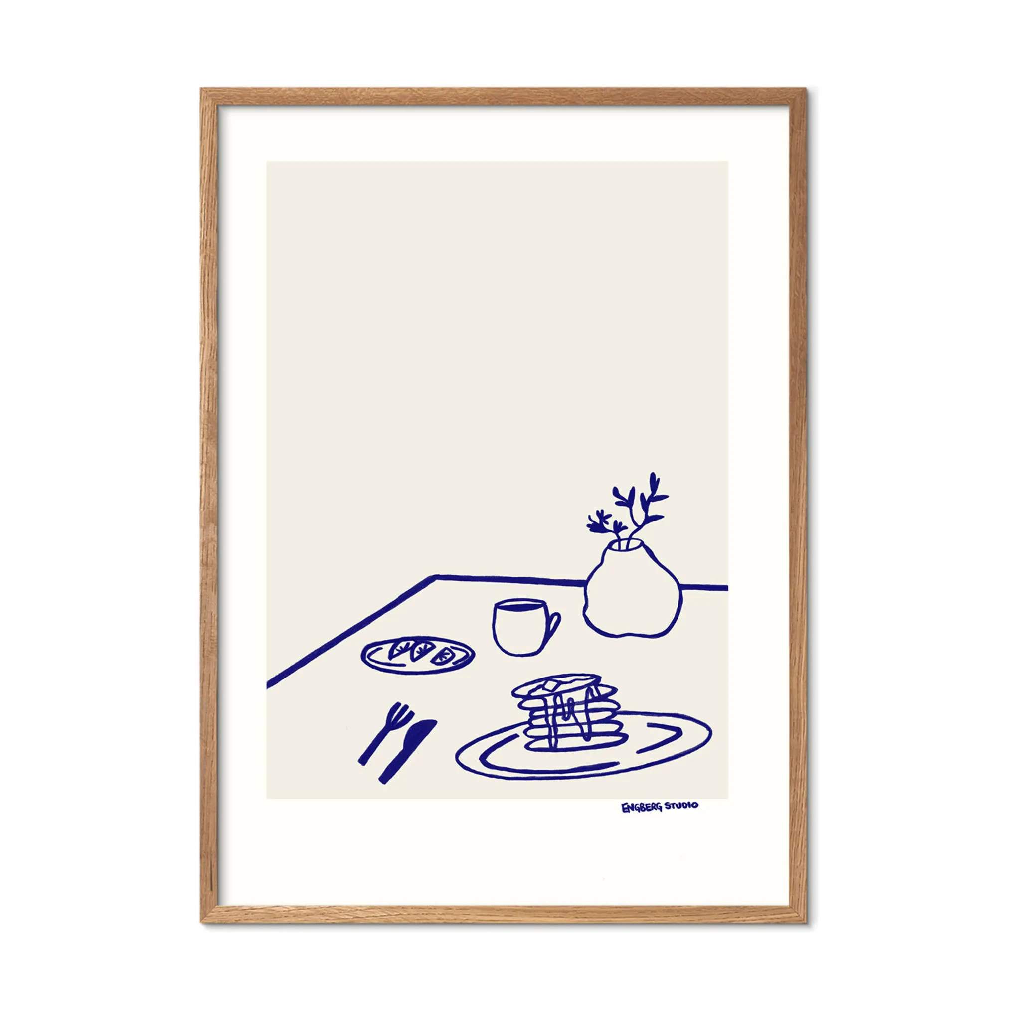 Poster&Frame Plakater Plakat - Coffee & Pancakes i B50 x L70 cm, 3